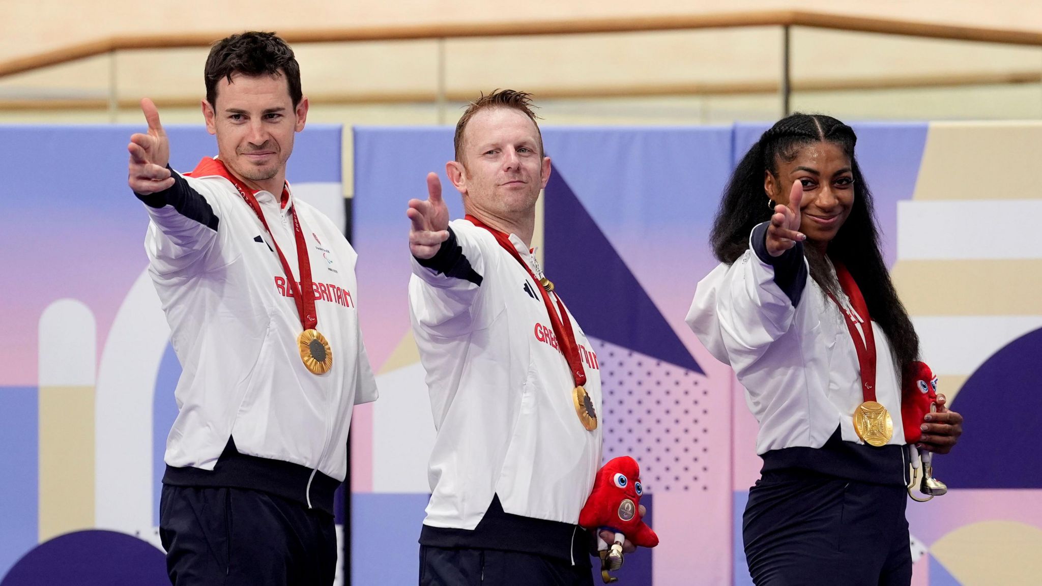 Jaco van Gass, Jody Cundy and Kadeena Cox