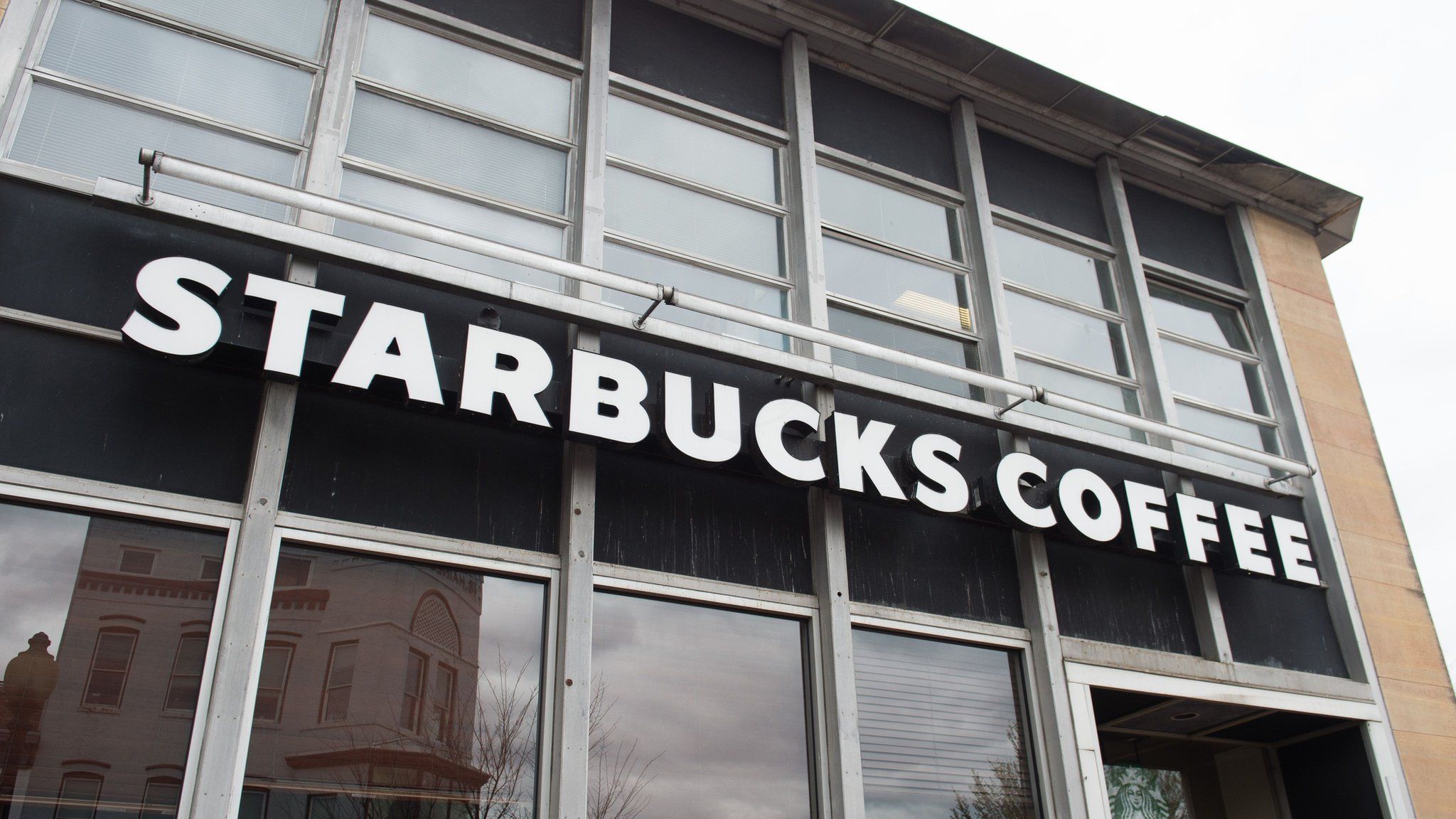 A Starbucks Coffee shop is seen in Washington