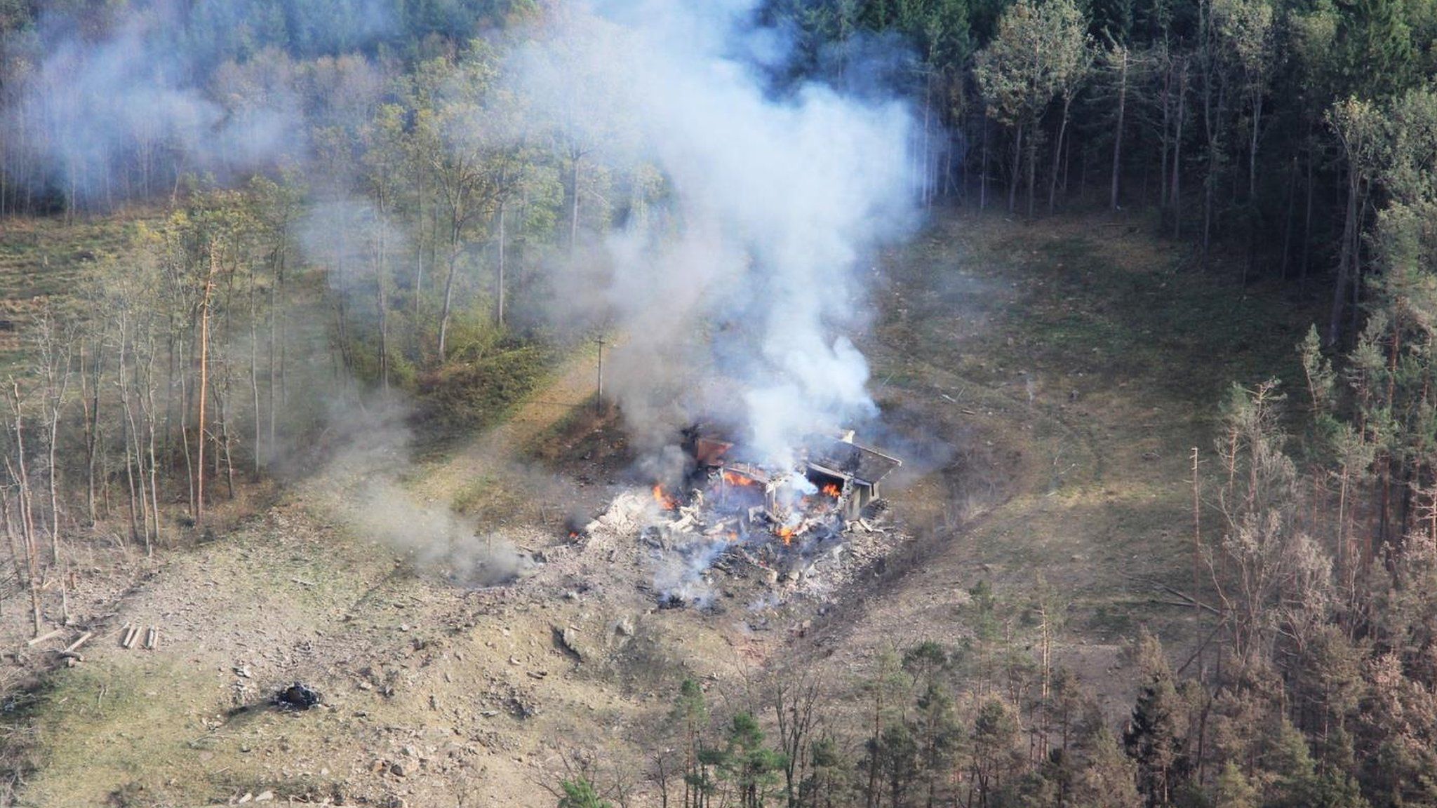 Site of 2014 explosion at Vrbětice