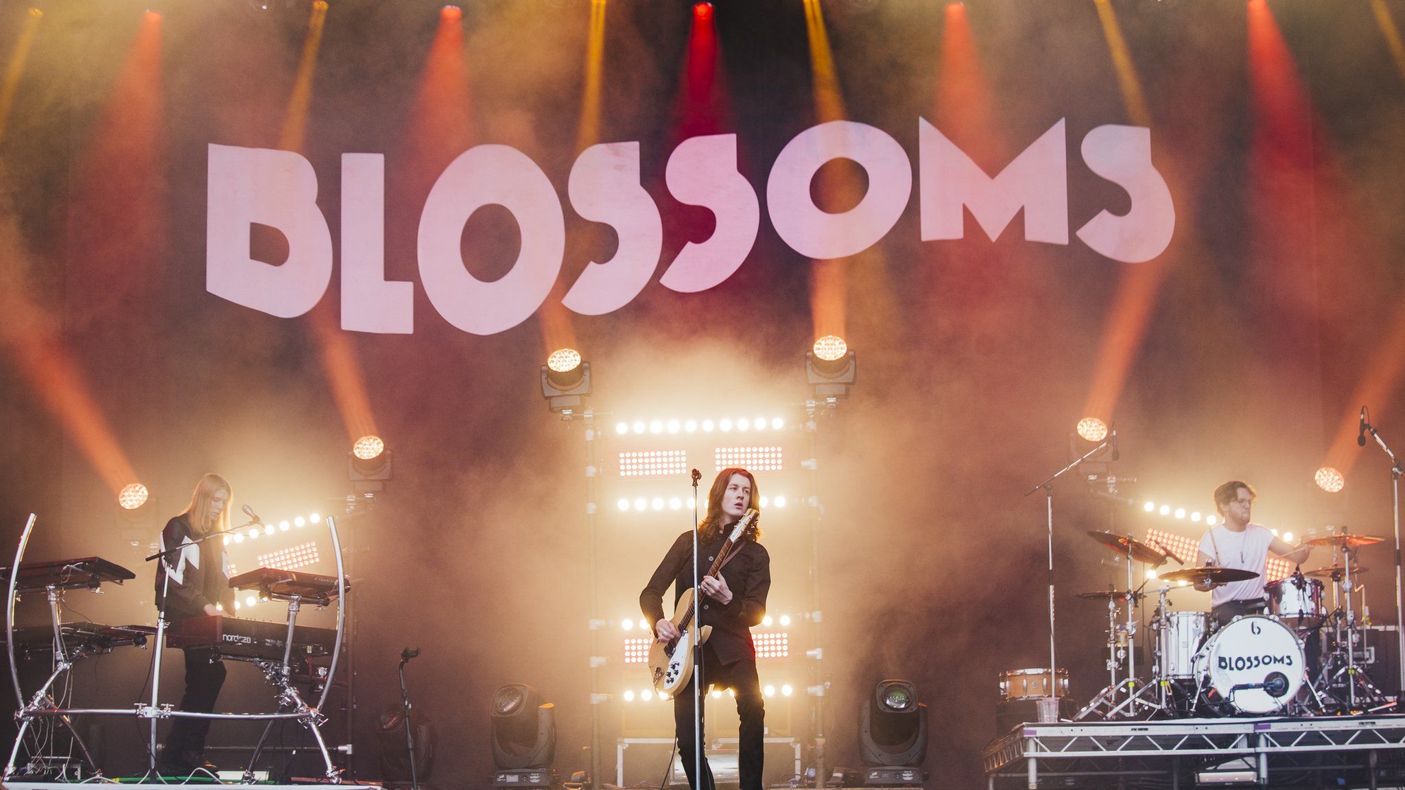 Blossoms on the main stage of Leeds Festival in 2017
