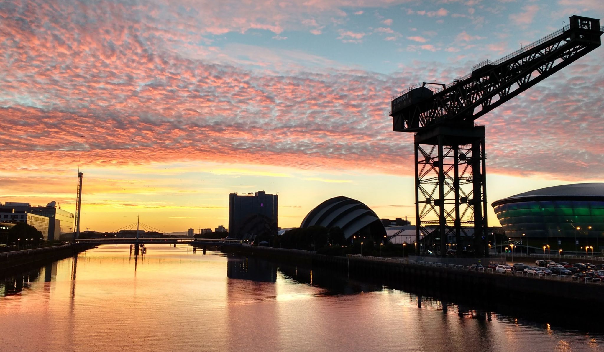 Glasgow sunset