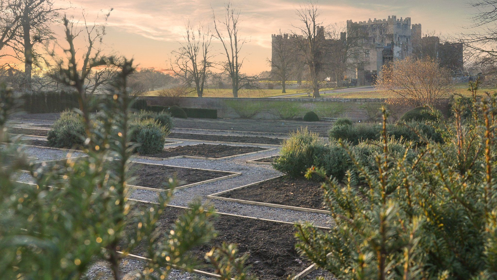 The redesigned garden at Raby Castle