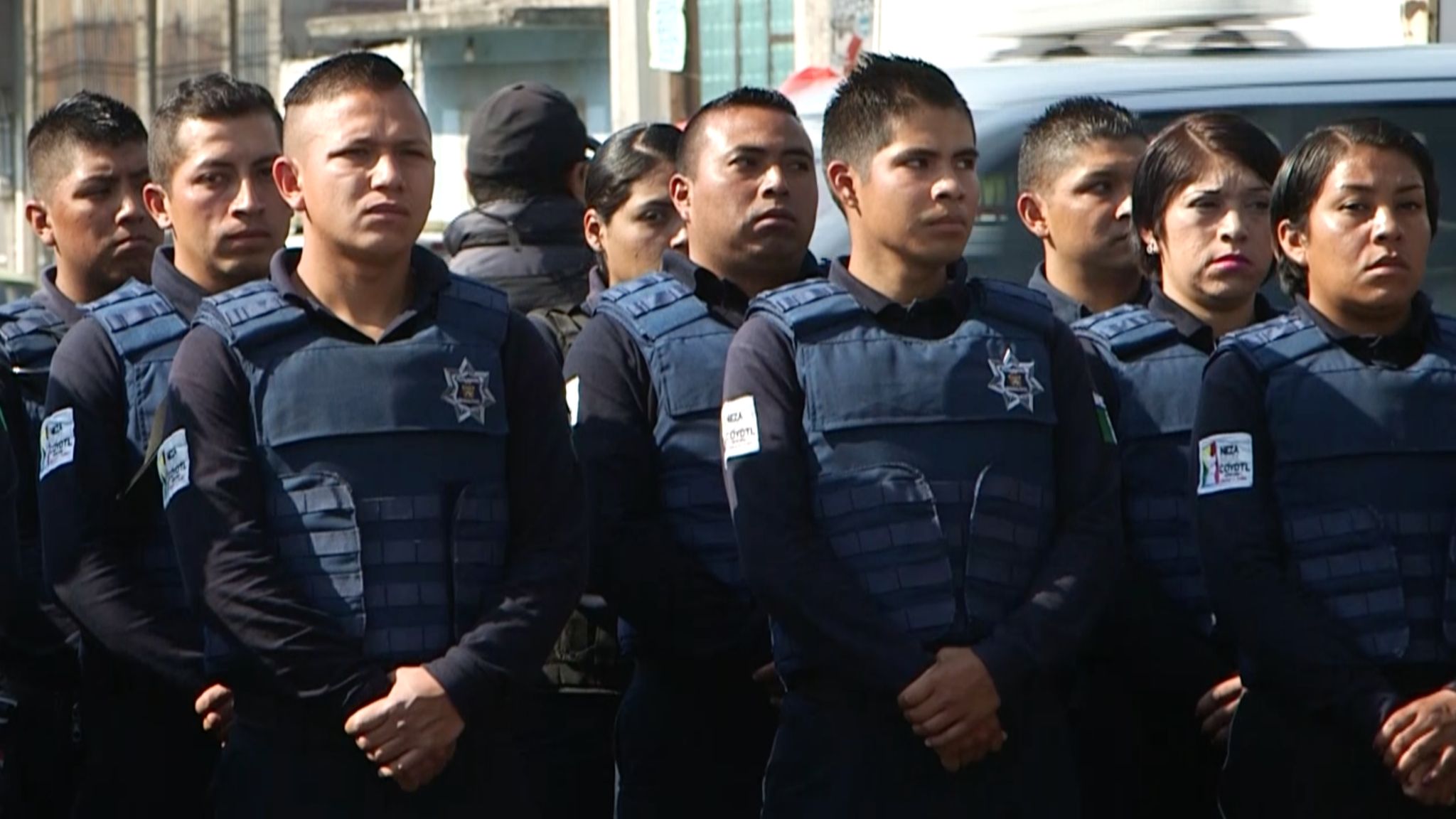 Police officers in Nezahualcóyotl