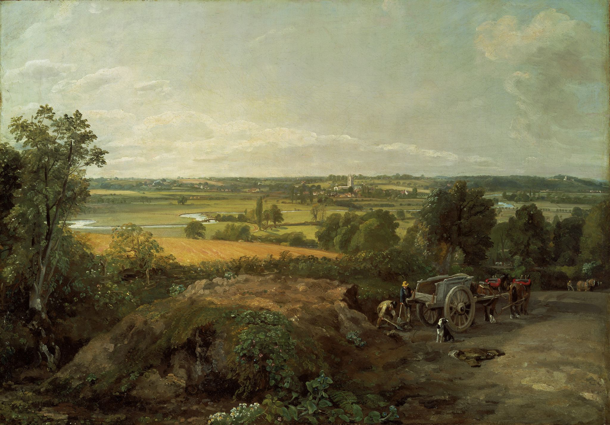 The Stour Valley And Dedham Village by John Constable