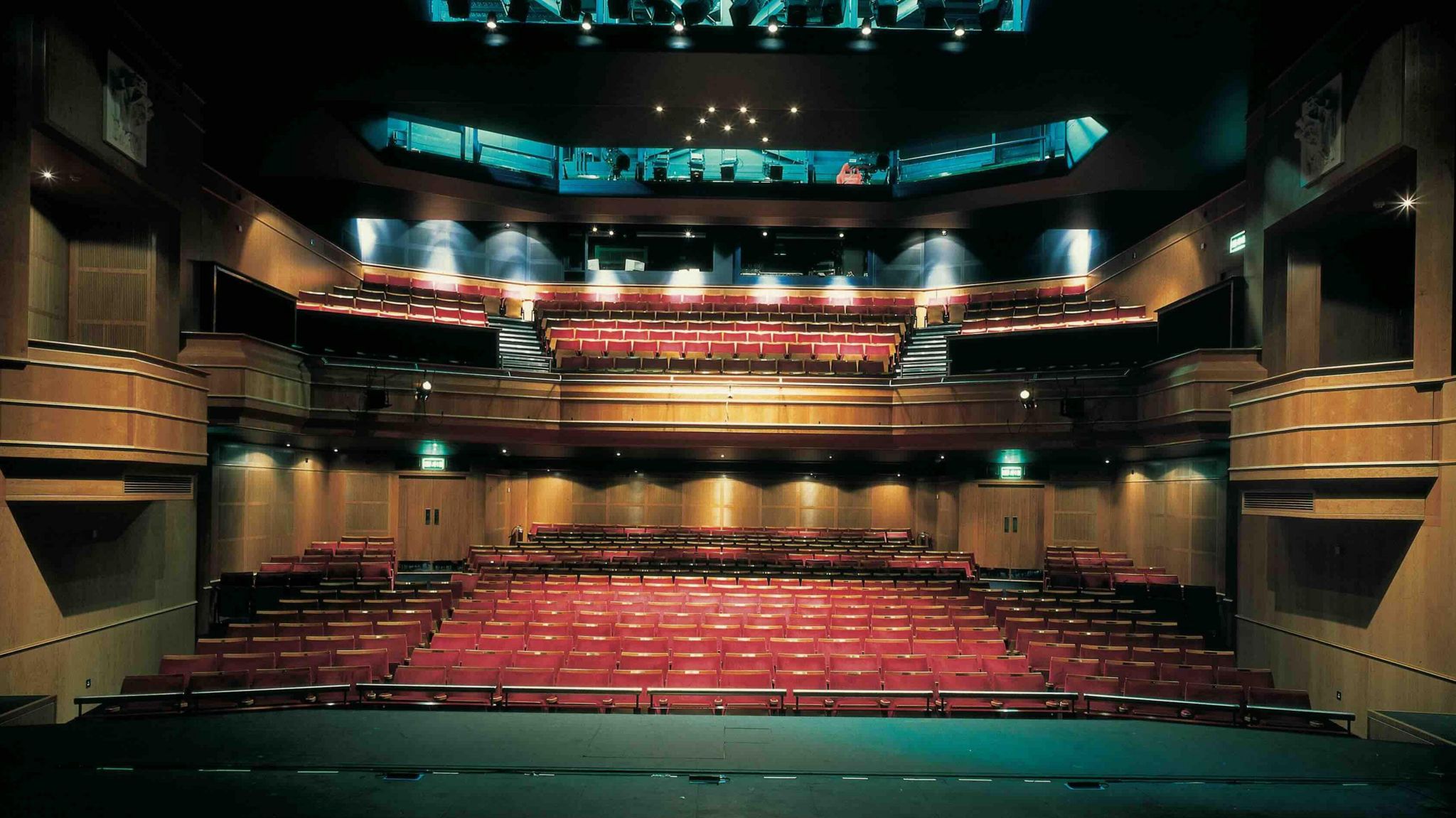 The auditorium showing the stage