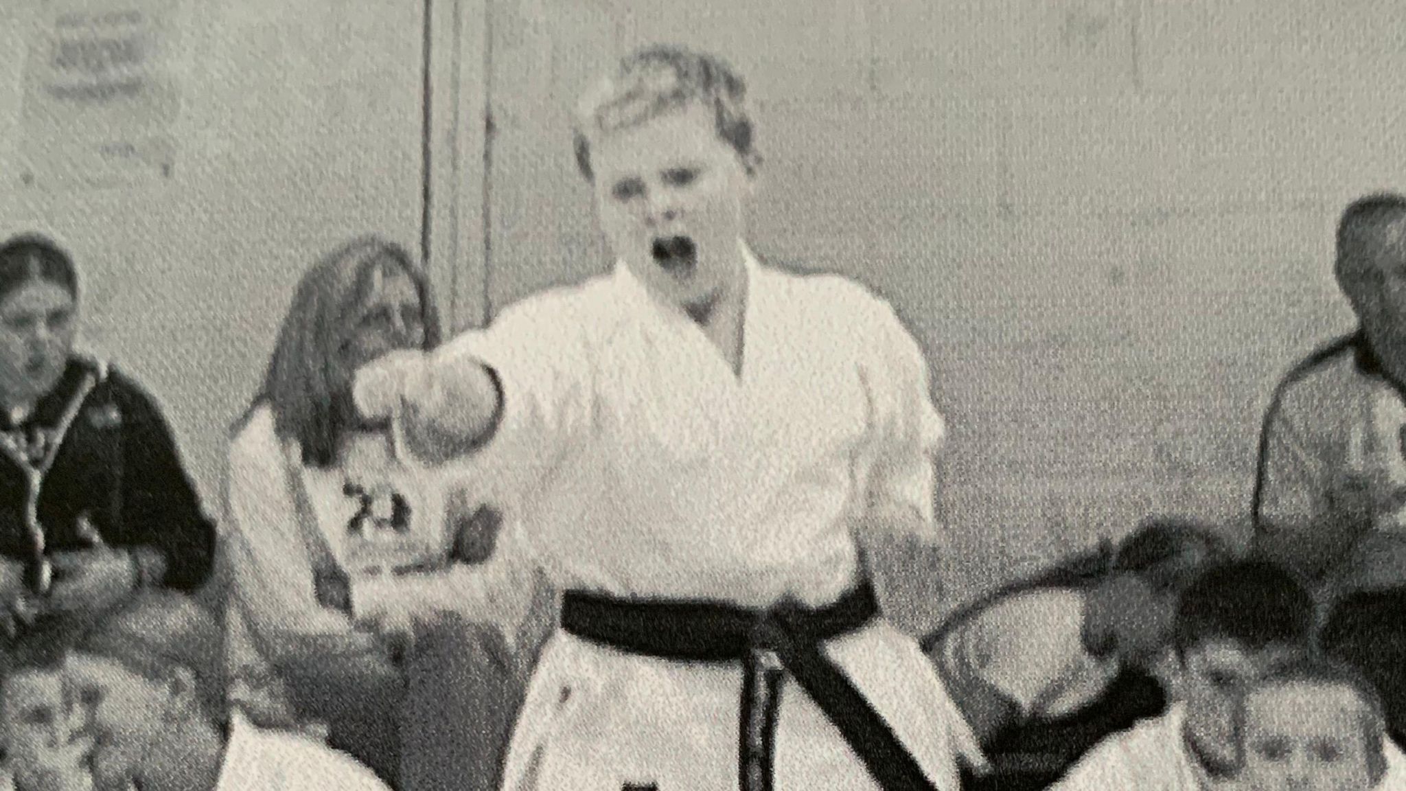 Alex Hodgson competing as a child
