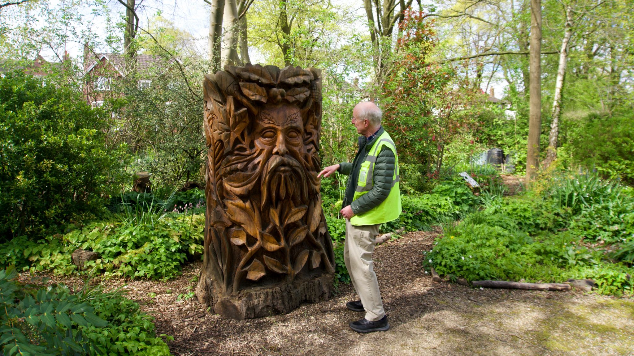 Green Man at Walsall Arboretum