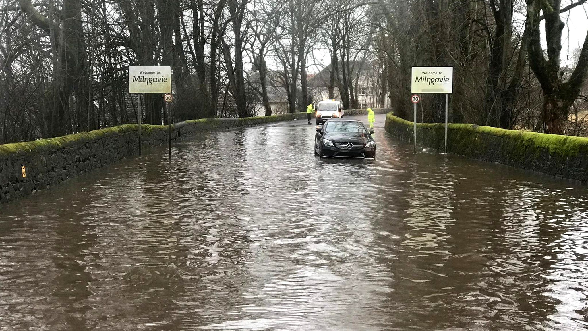 Flooding in Milngavie