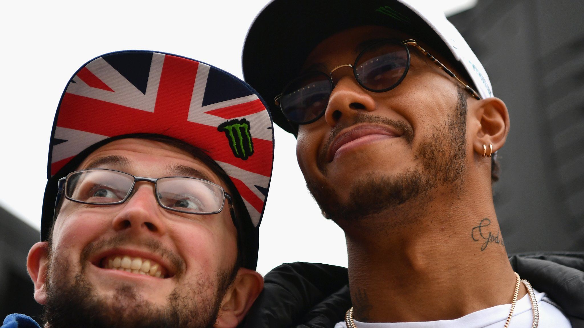 Lewis Hamilton and fan
