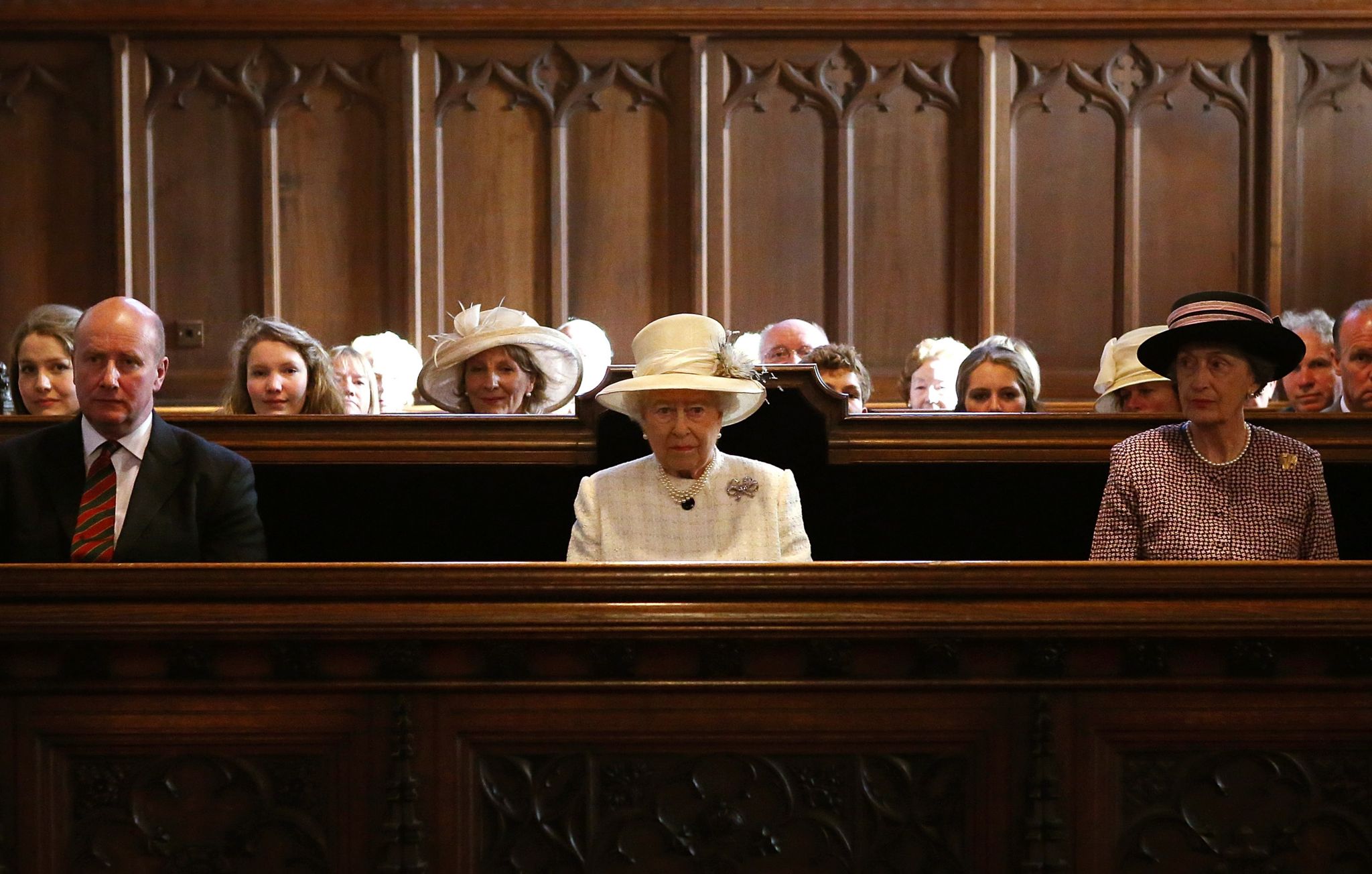 Queen Elizabeth at church service