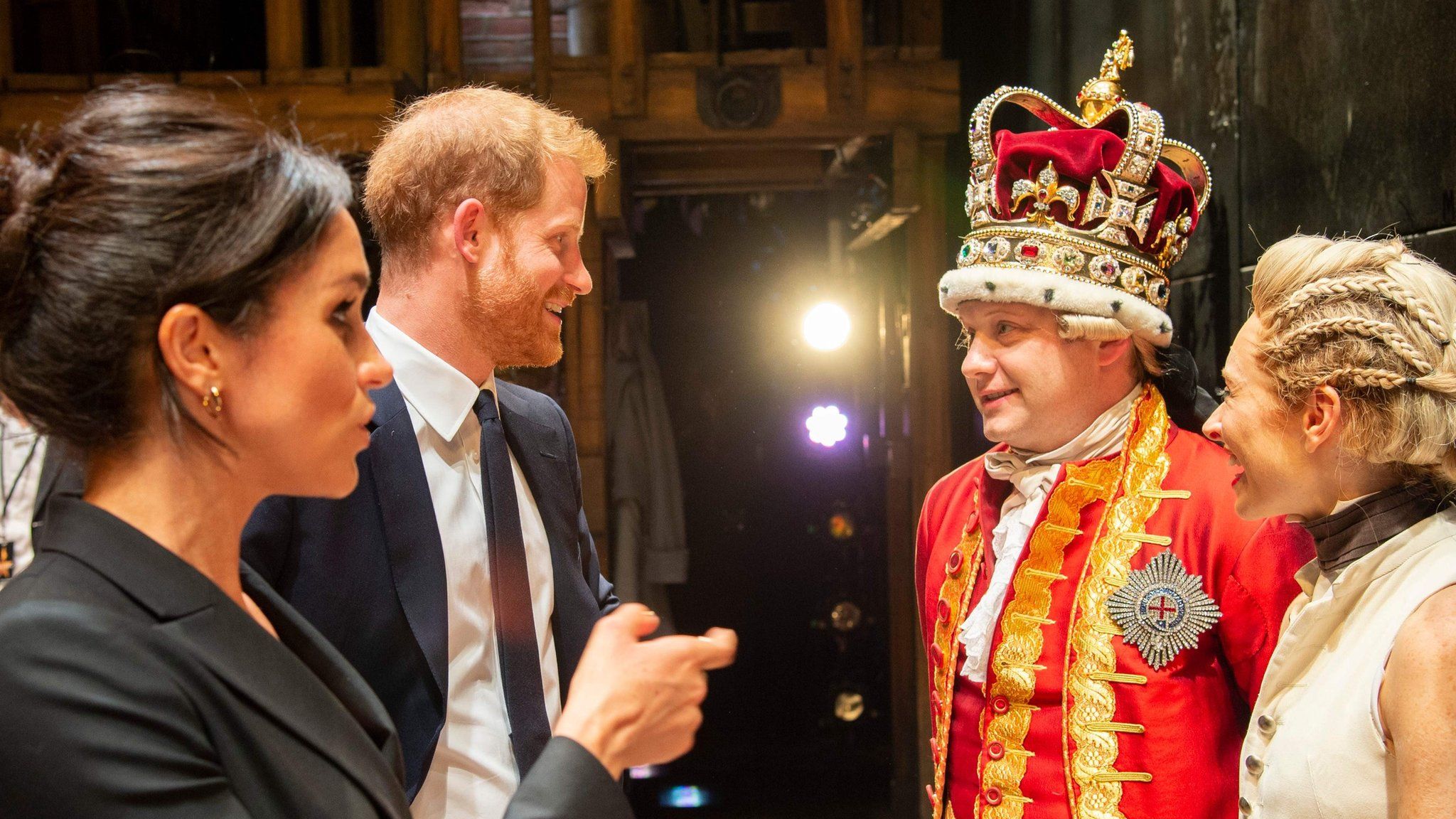 Prince Harry meets King George