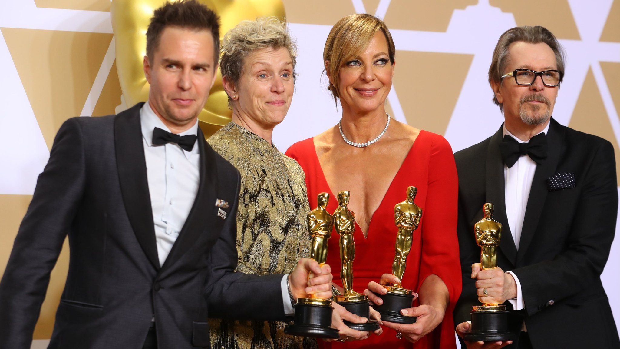 Sam Rockwell, Frances McDorman, Allison Janney and Gary Oldman