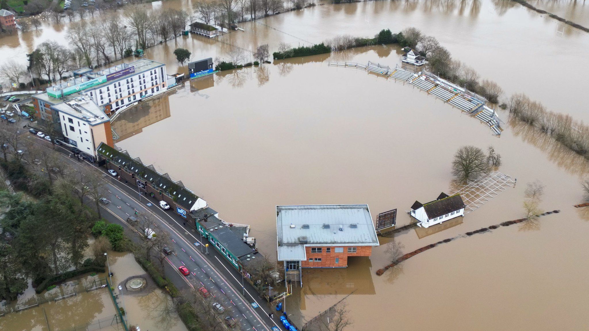 Worcestershire's New Road home has been under water four times this winter