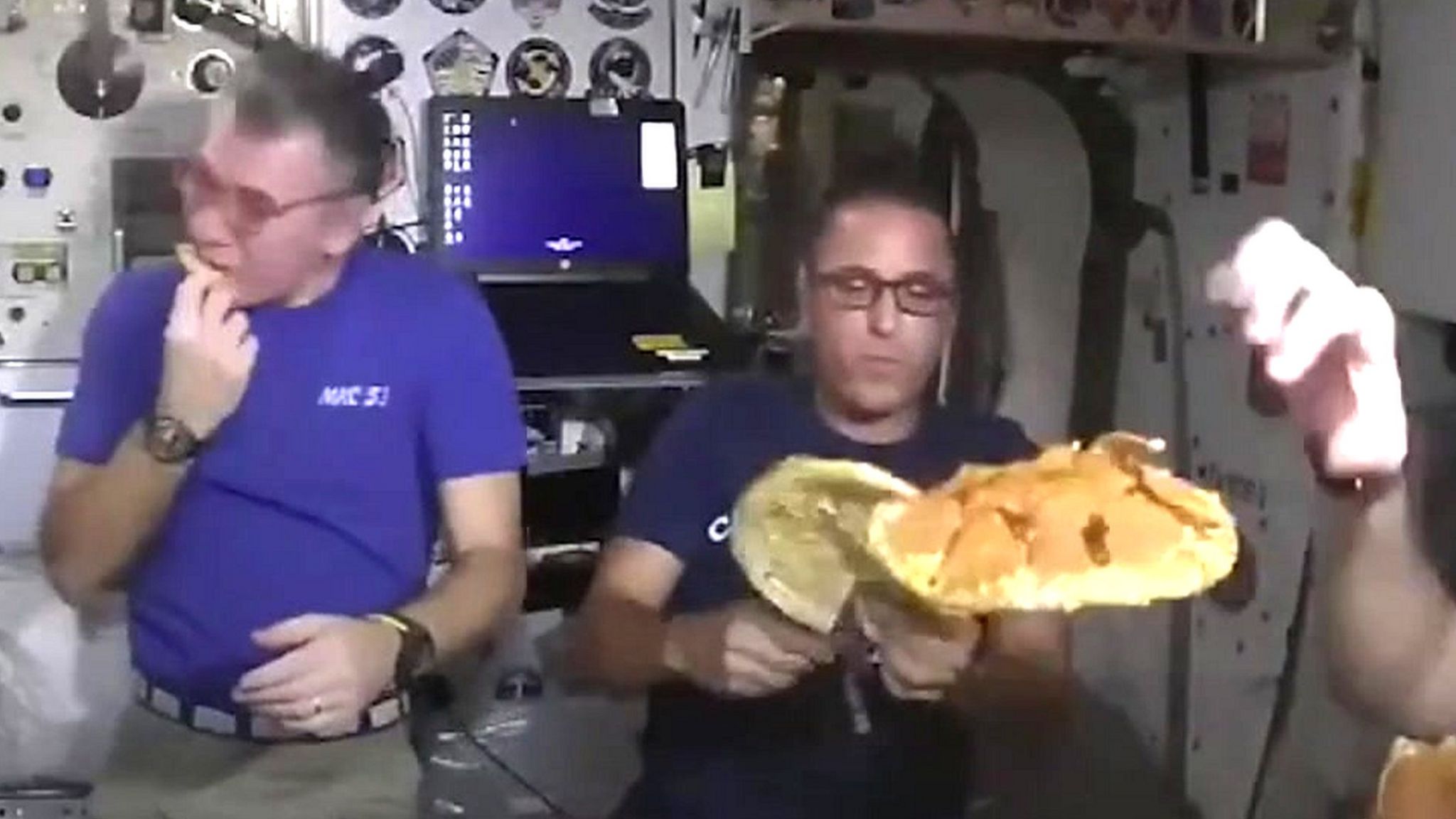 Pizza night on the ISS