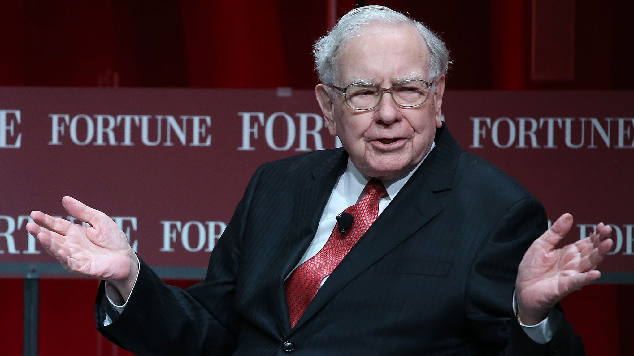 Warren Buffett, chairman and CEO of Berkshire Hathaway, speaks during the Fortune summit on 'The Most Powerful Women' at the Mandarin Hotel October 13, 2015 in Washington, DC.