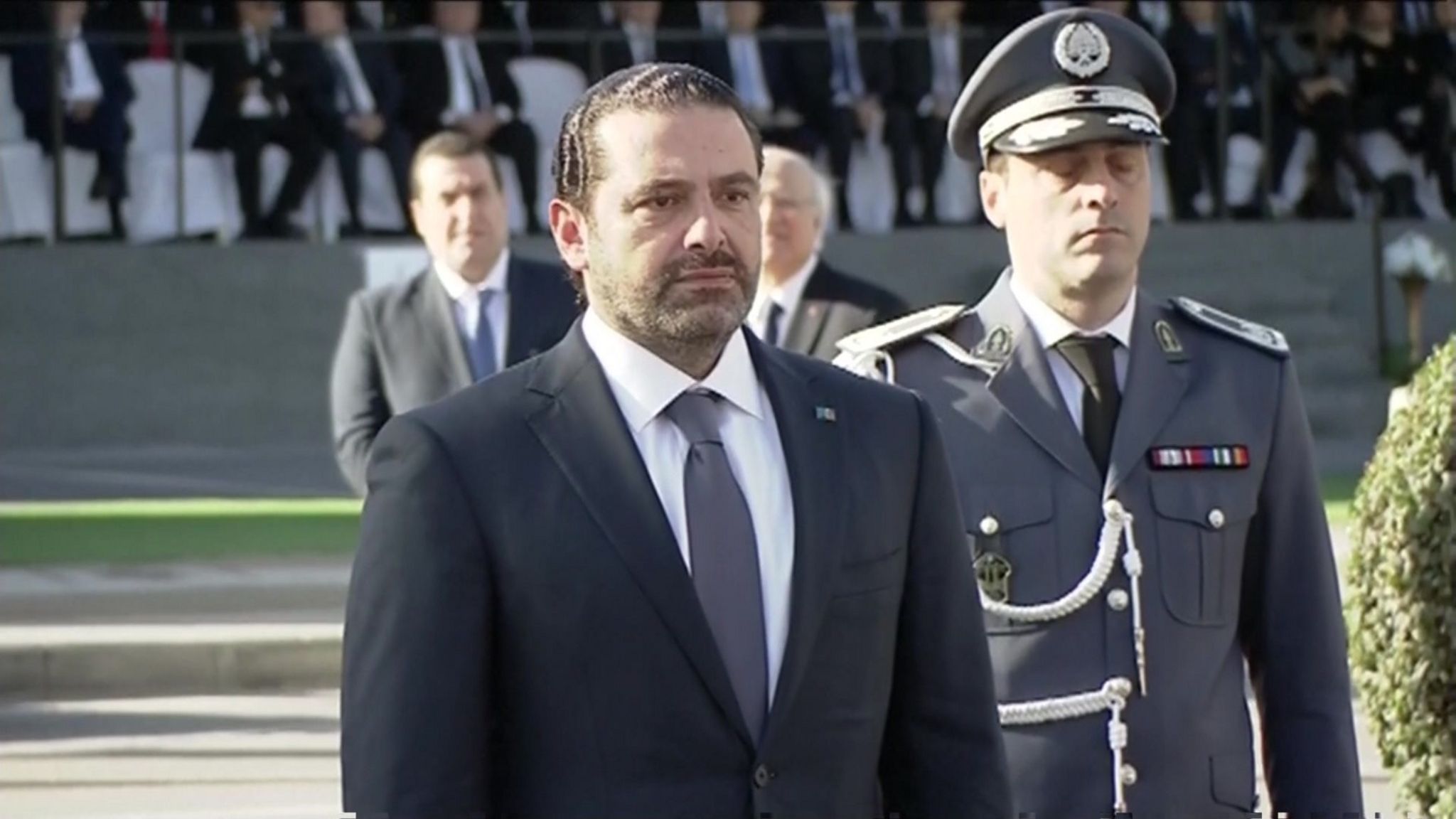 Hariri at the independence day ceremony