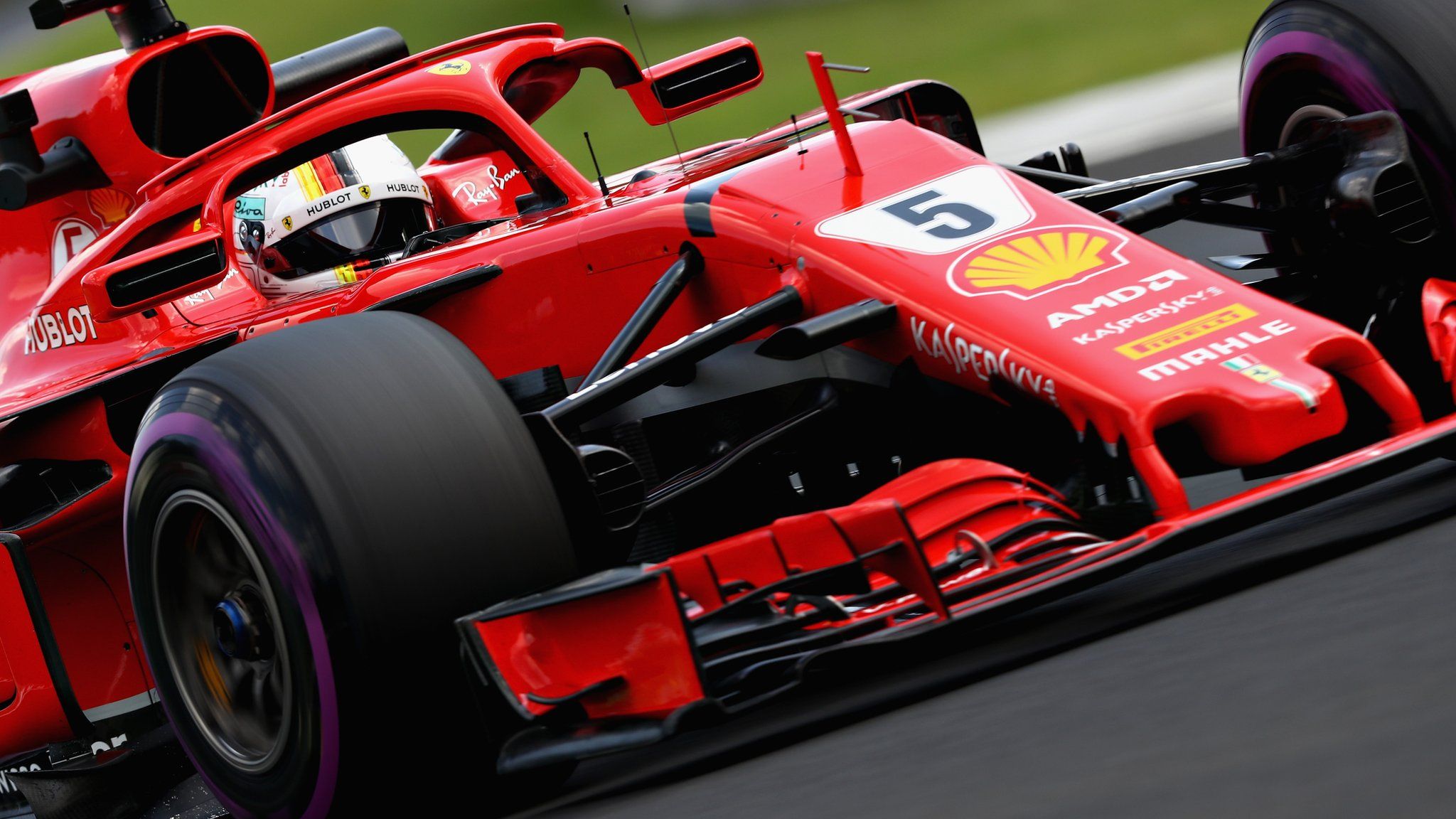 Sebastian Vettel in action for Ferrari