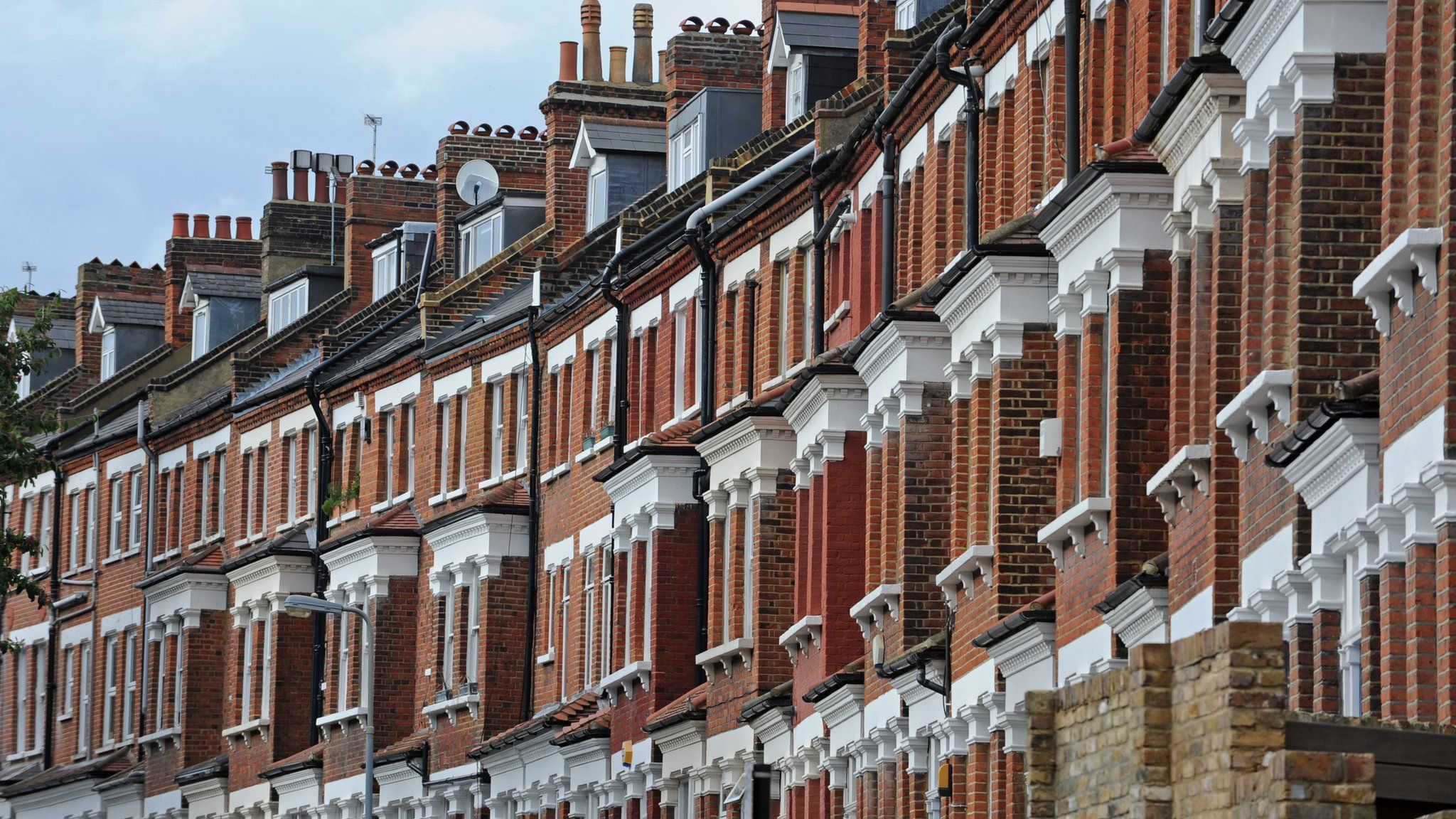 Row of houses in London