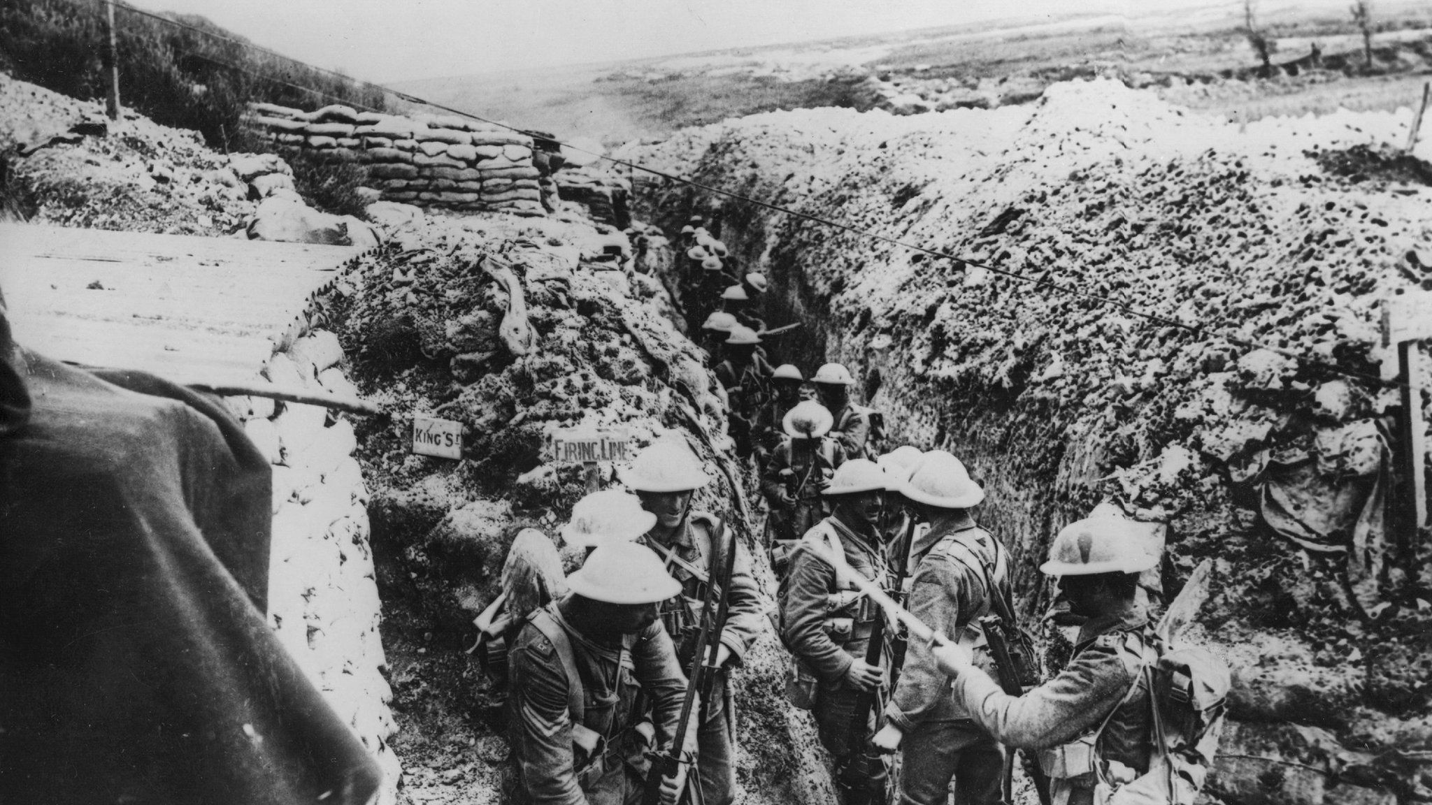 Soldiers in trench