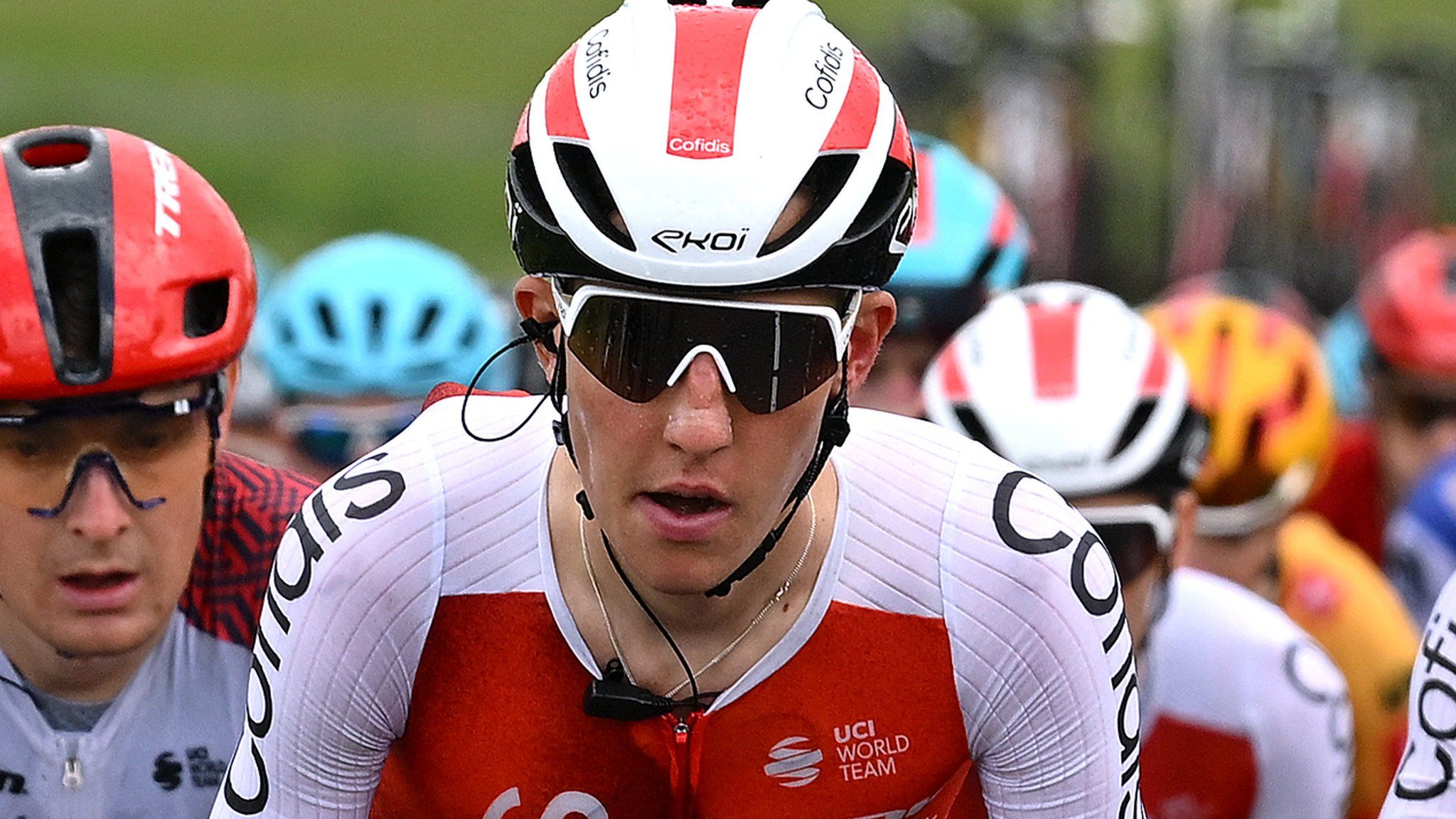 Harrison Wood riding in the Criterium du Dauphine