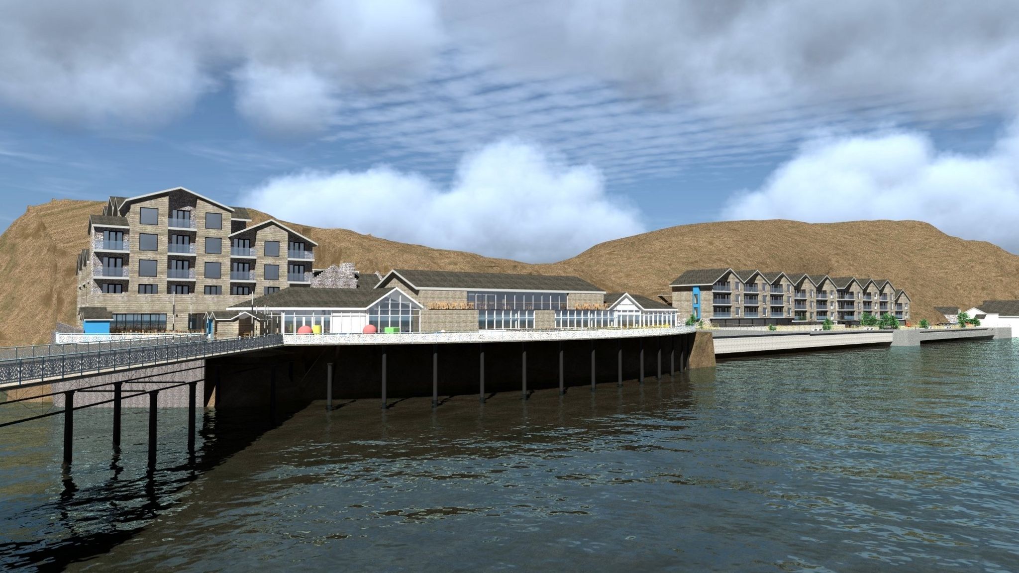 Artist impression of proposed Mumbles Pier redevelopment