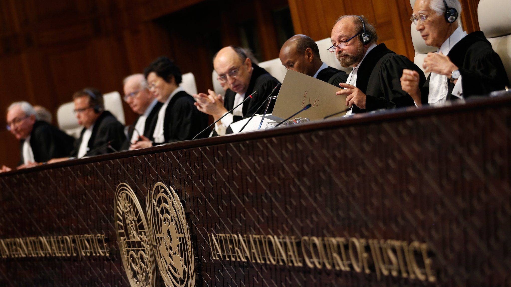 International Court of Justice sitting in the Hague on 16 December 2015