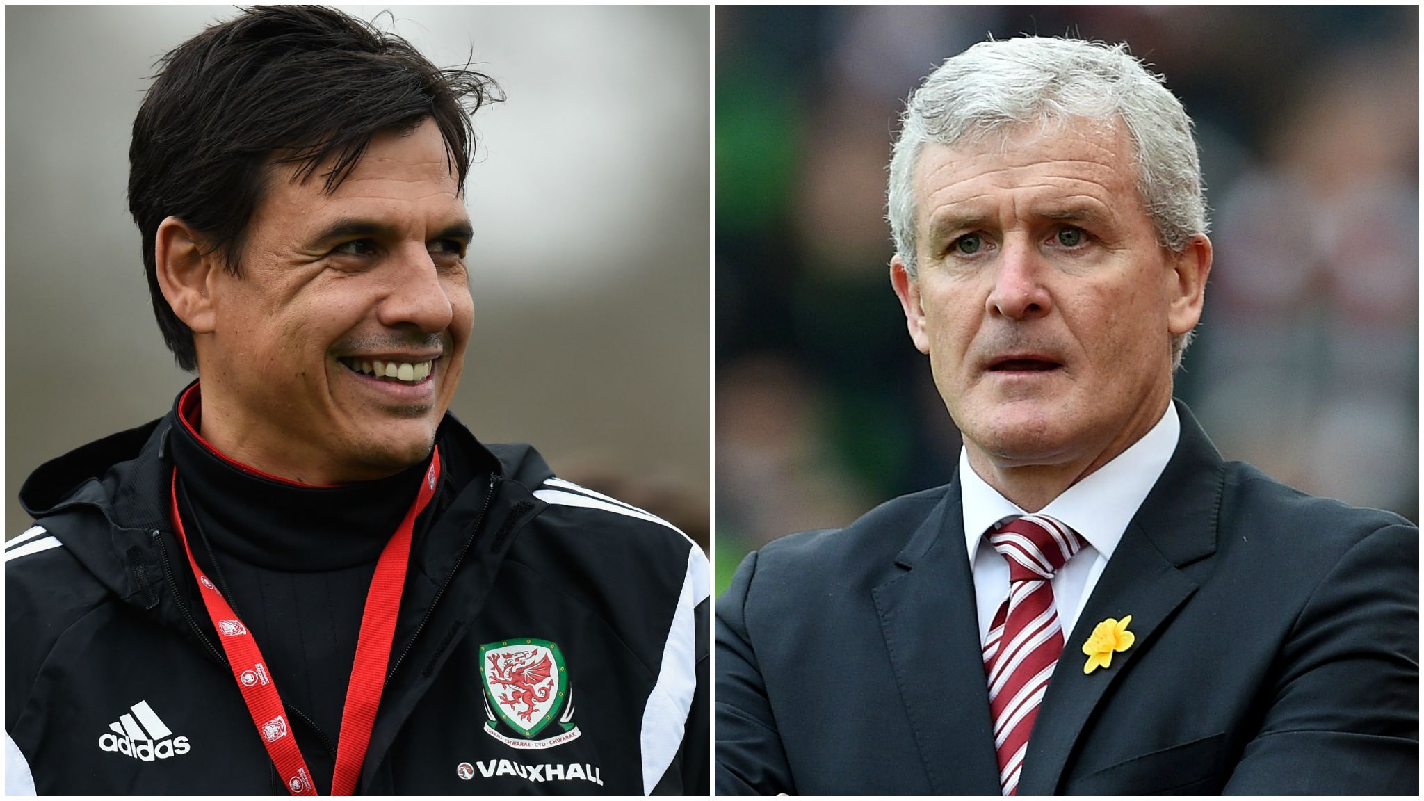 Chris Coleman and Mark Hughes