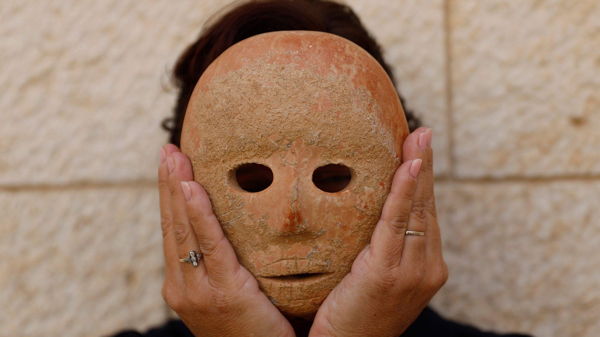 Mask found in the occupied West Bank