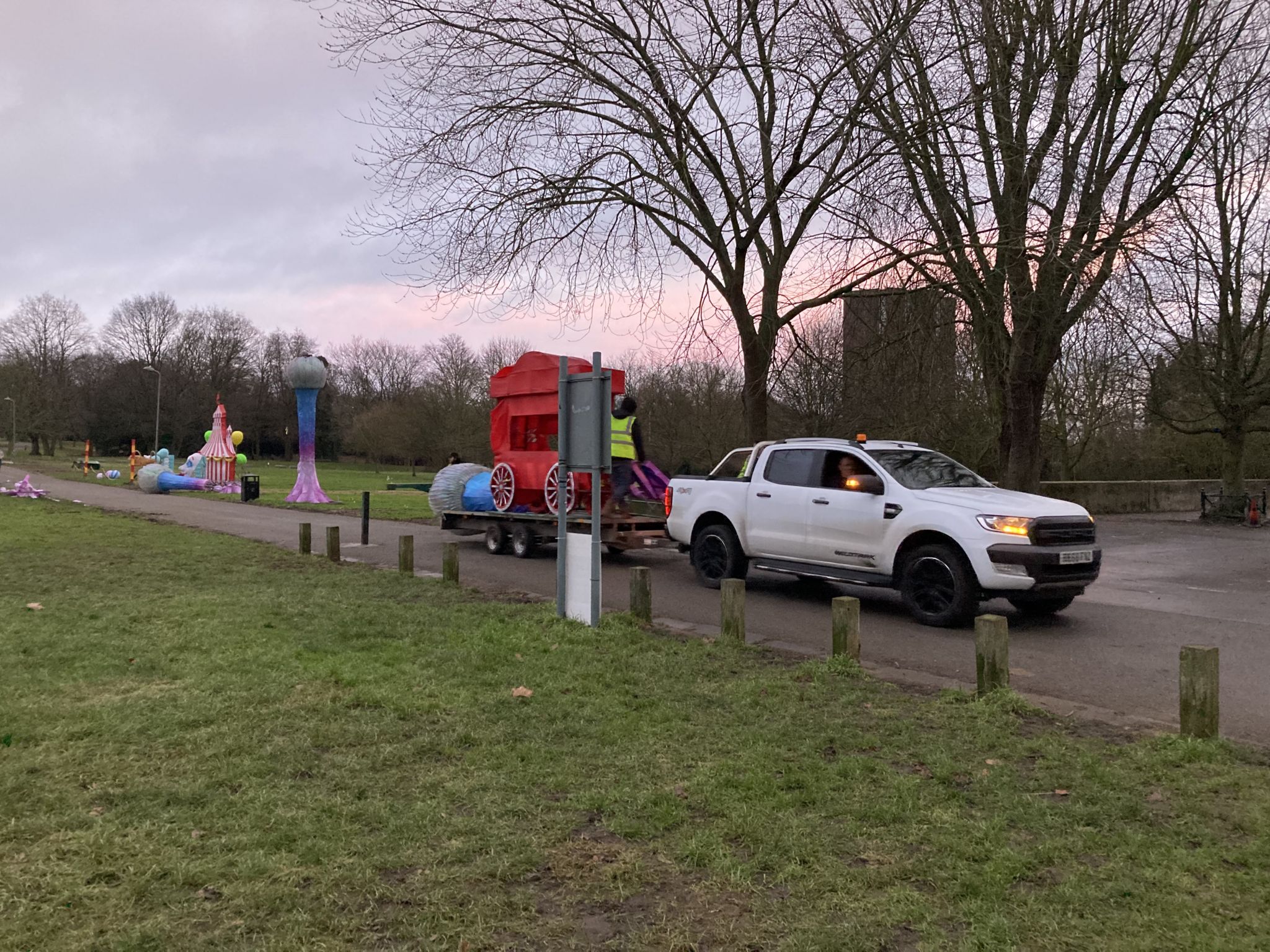 Installations being removed from Crystal Palace Park