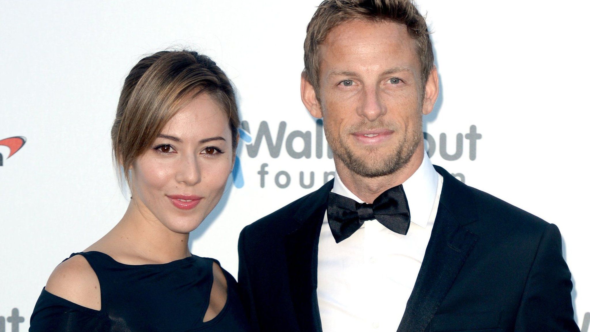 Jenson Button and his wife Jessica