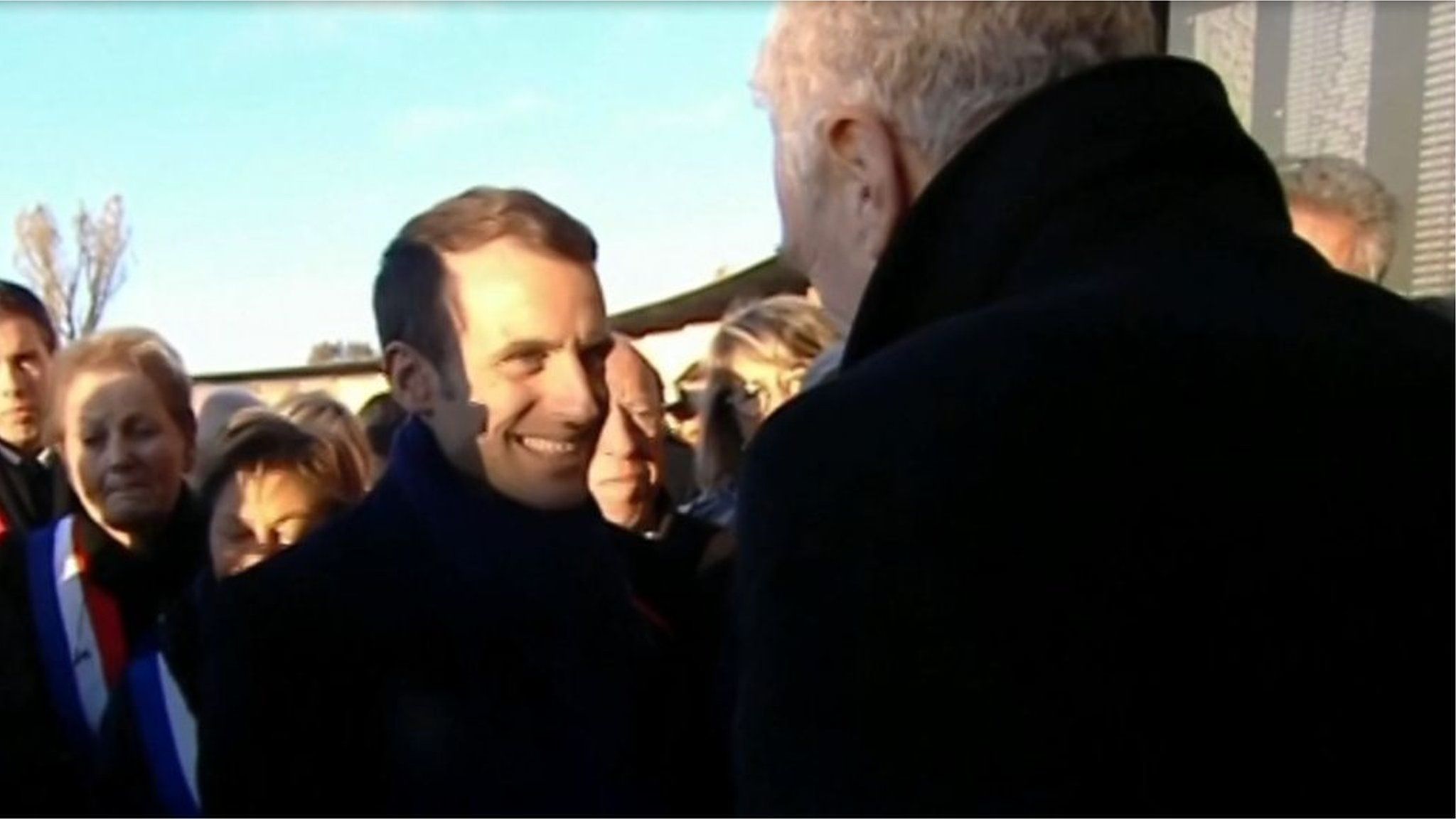 Emmanuel Macron invited BBC Essex presenter Dave Monk to France after hearing about his grandfather.