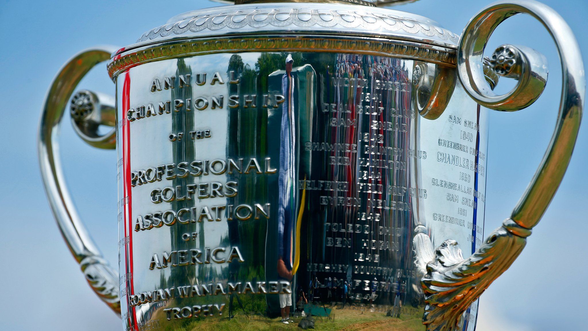 The PGA Championship trophy