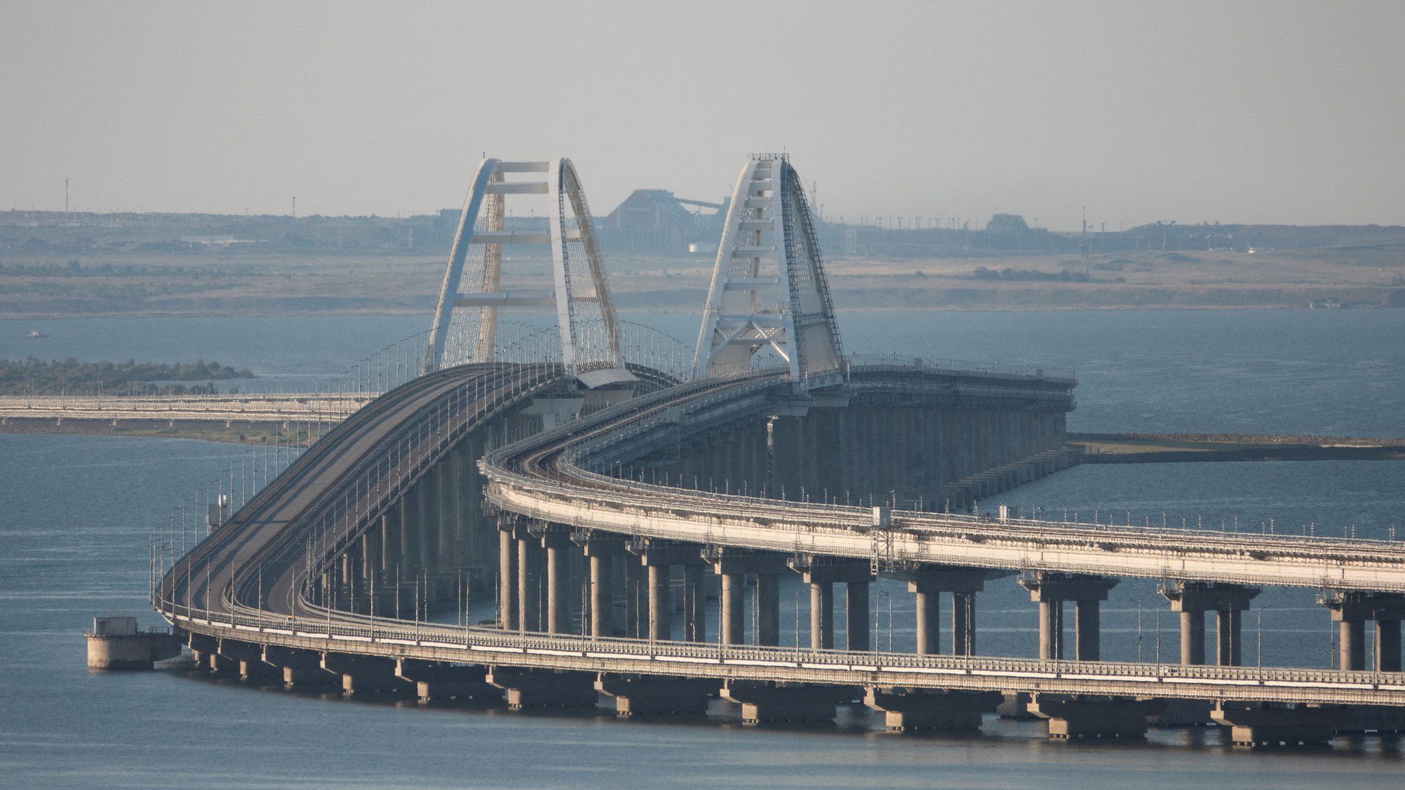 Kerch bridge is hated symbol of Russian occupation