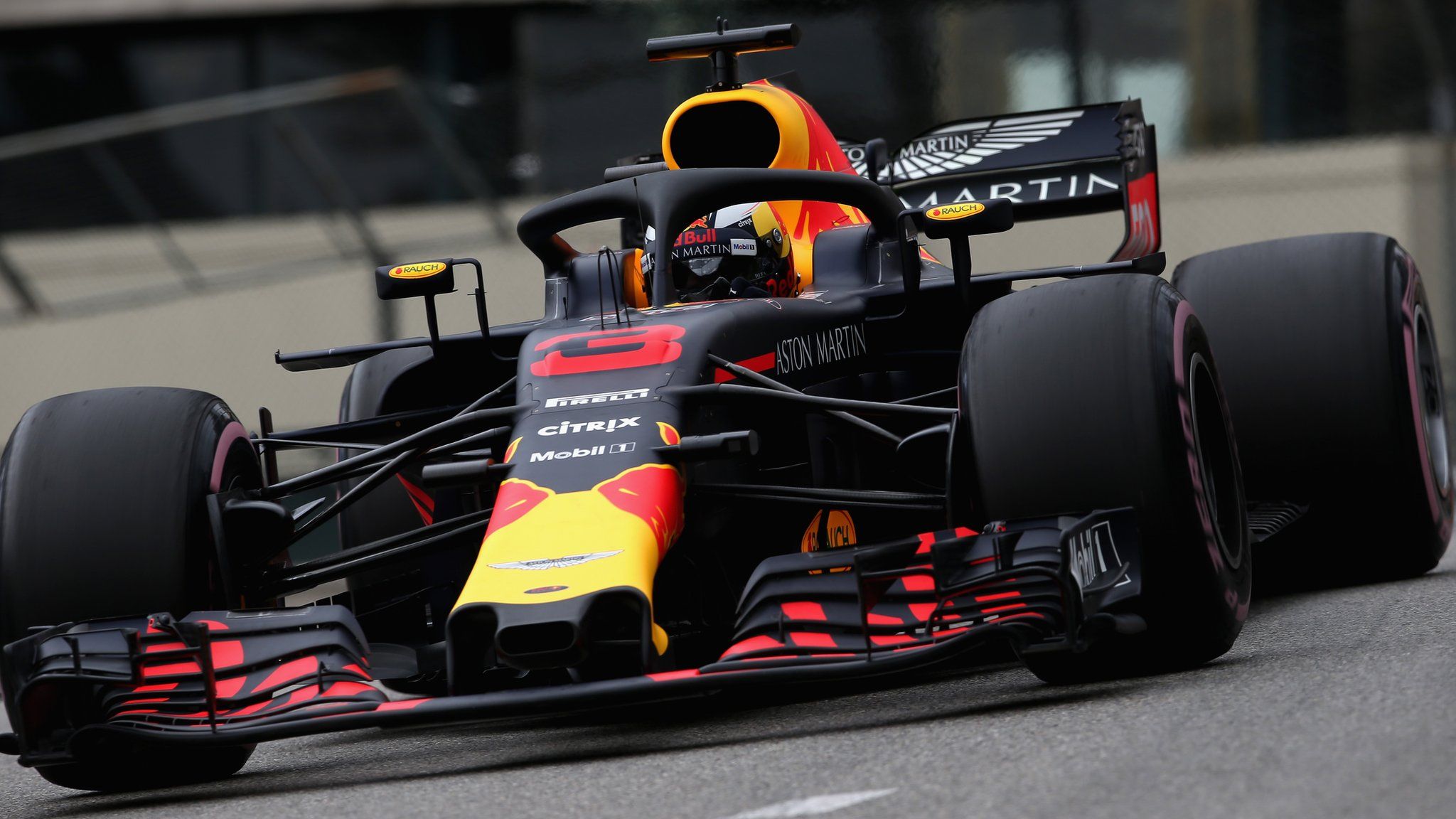 Daniel Ricciardo in action at the Monco Grand Prix