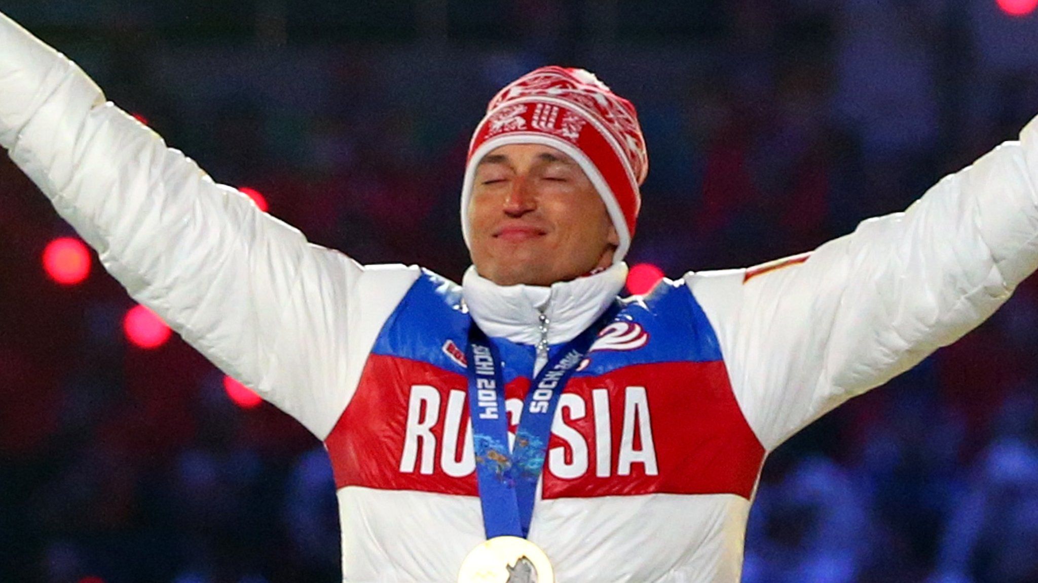 Maxim Vylegzhanin celebrates silver