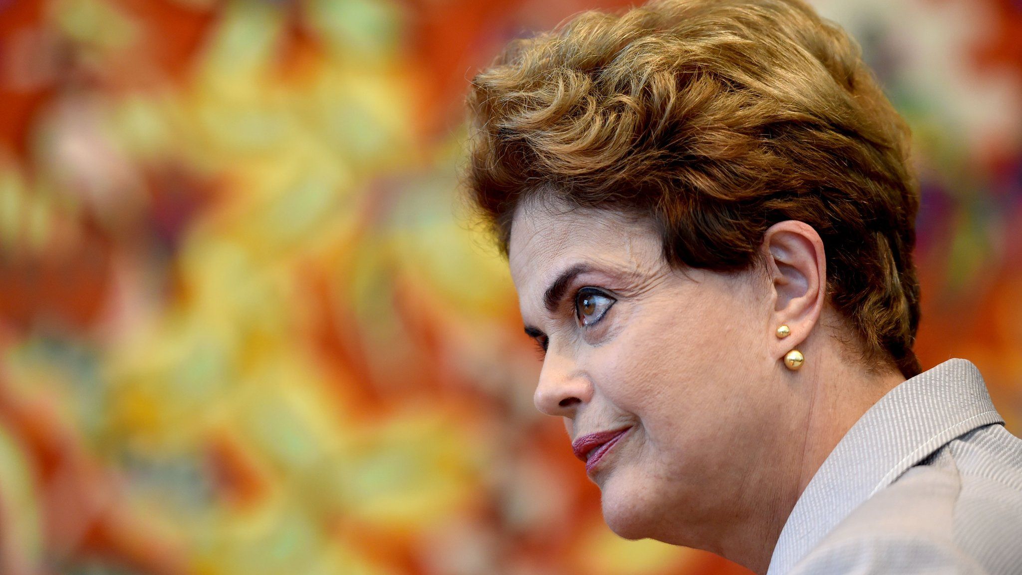 Suspended Brazilian President Dilma Rousseff in Brasilia on June 14, 2016