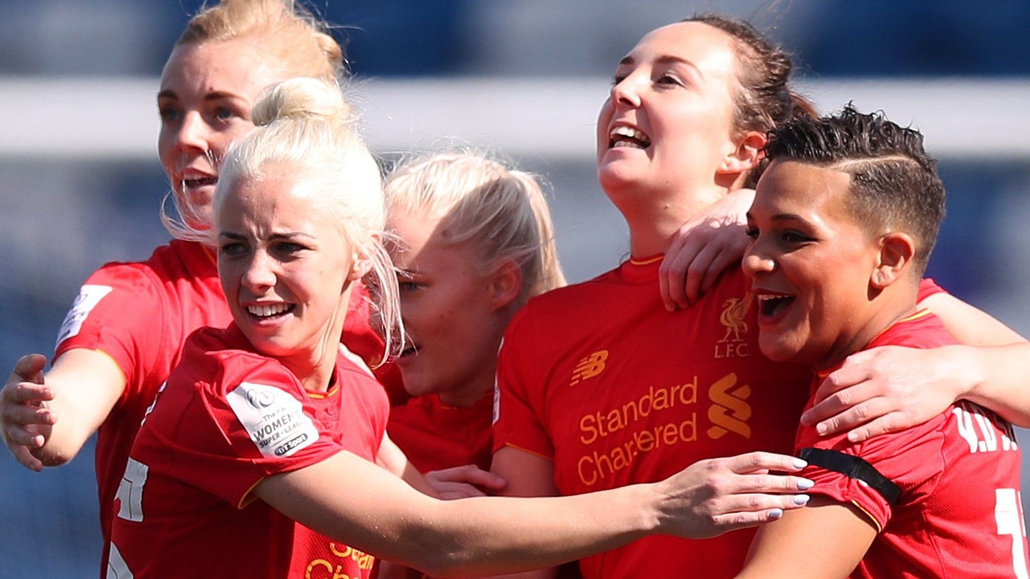 Liverpool Ladies celebrate