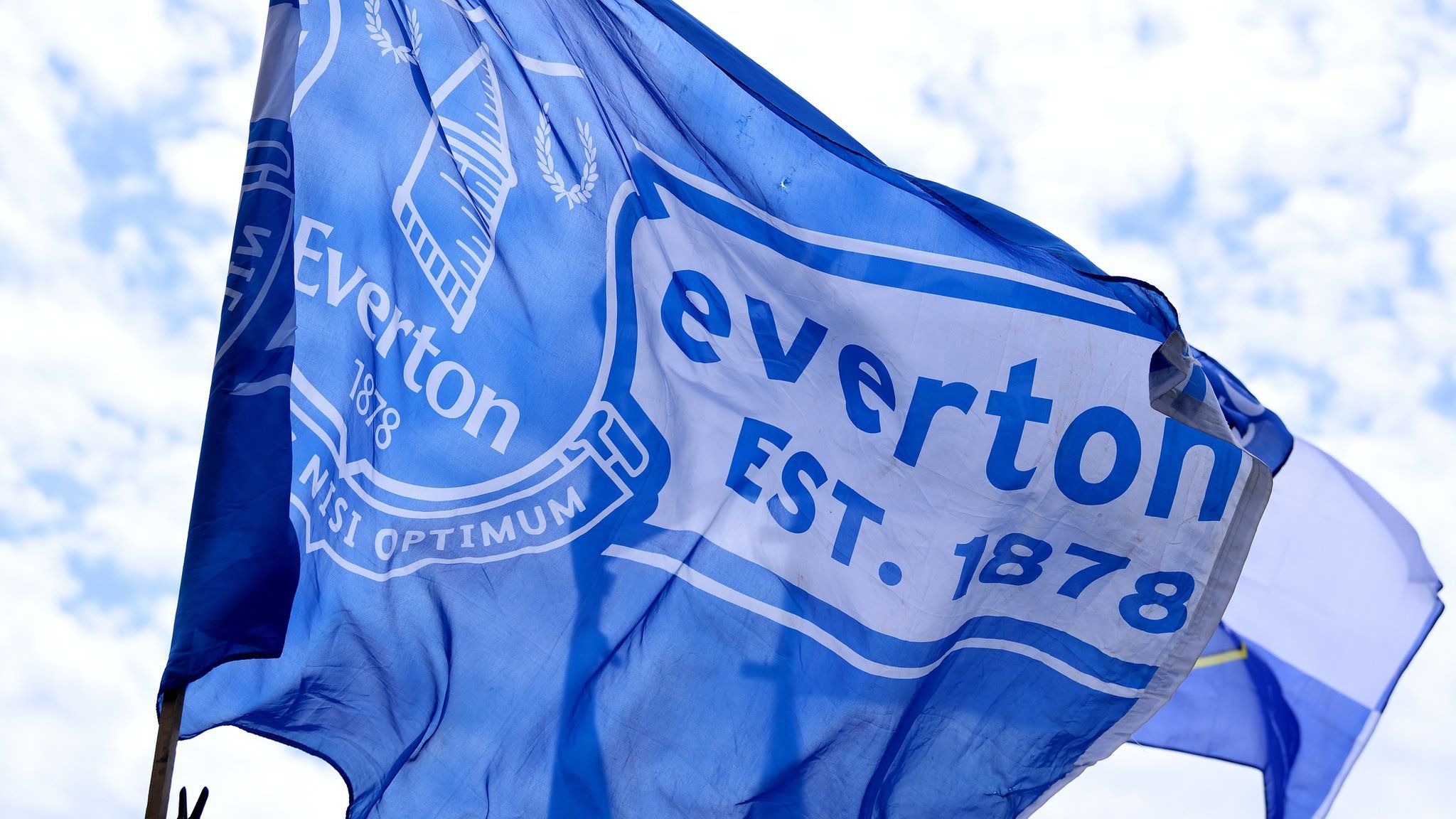 An Everton flag