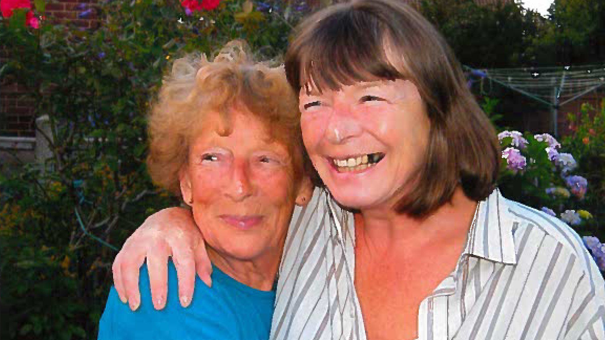 Patricia Wilson (right) with her mother Jean