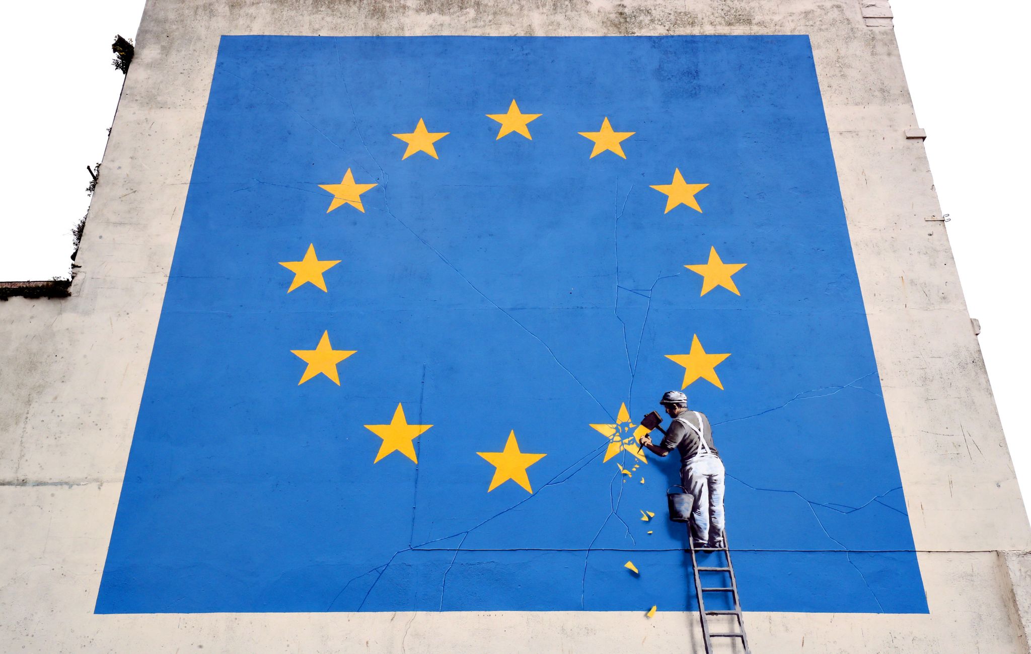 EU work believed to be by Banksy