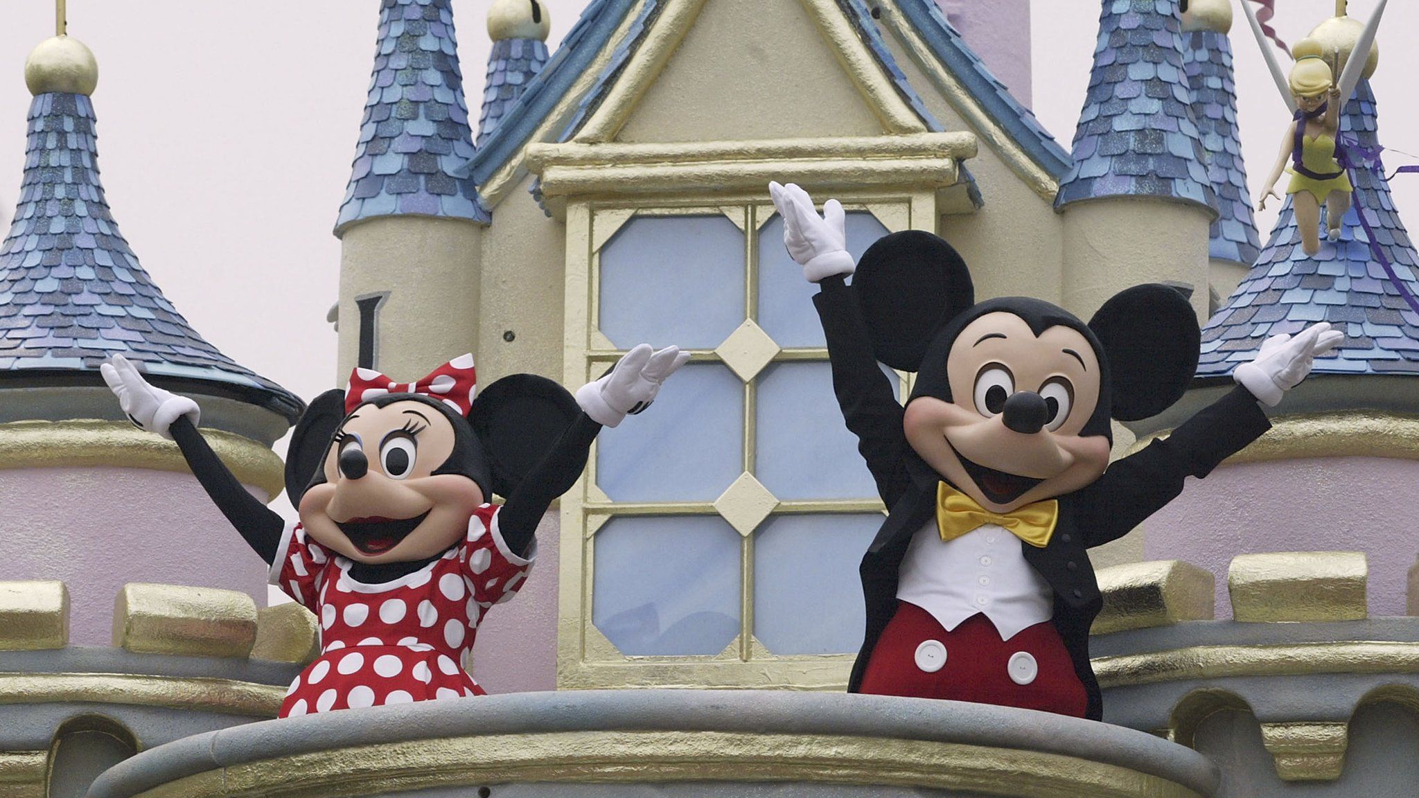 Disney characters Mickey Mouse and Minnie Mouse