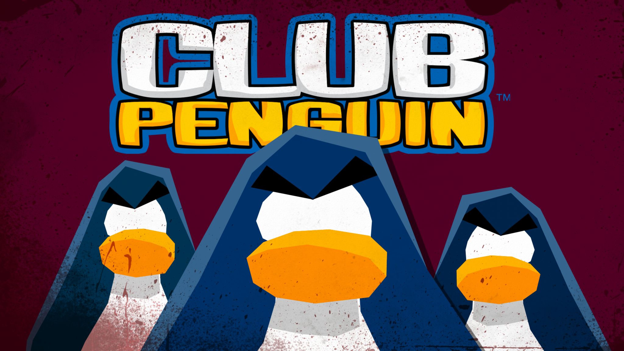 Sinister penguin silhouettes