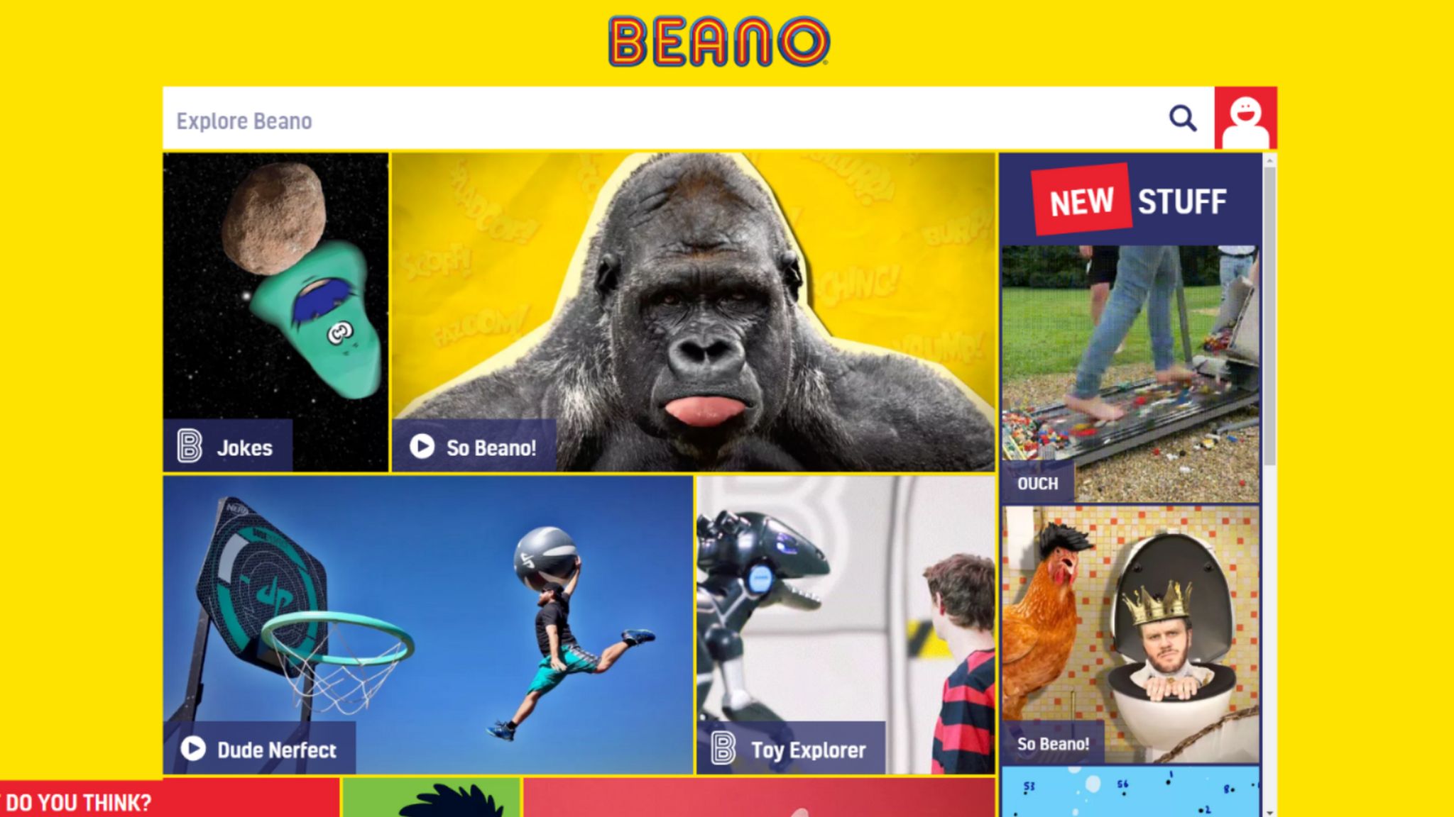 Beano website