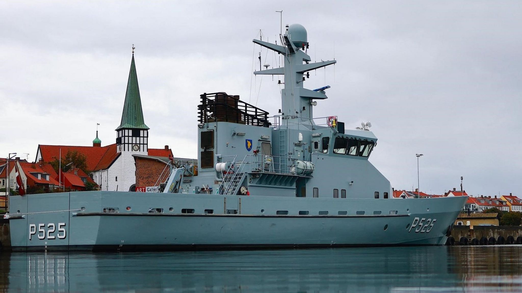 A Danish navy vessel