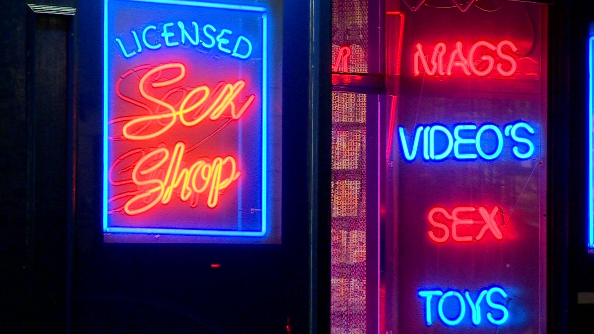Soho sex shop lights