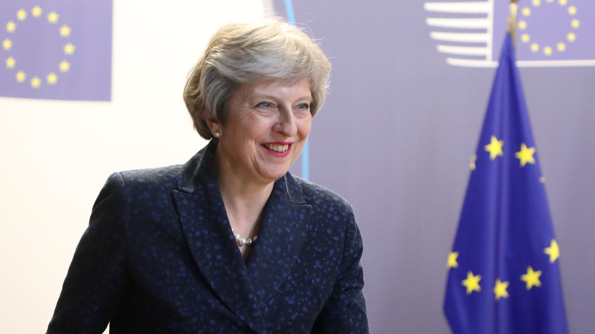 Theresa May at EU leaders summit in Brussels on 29 June 2018