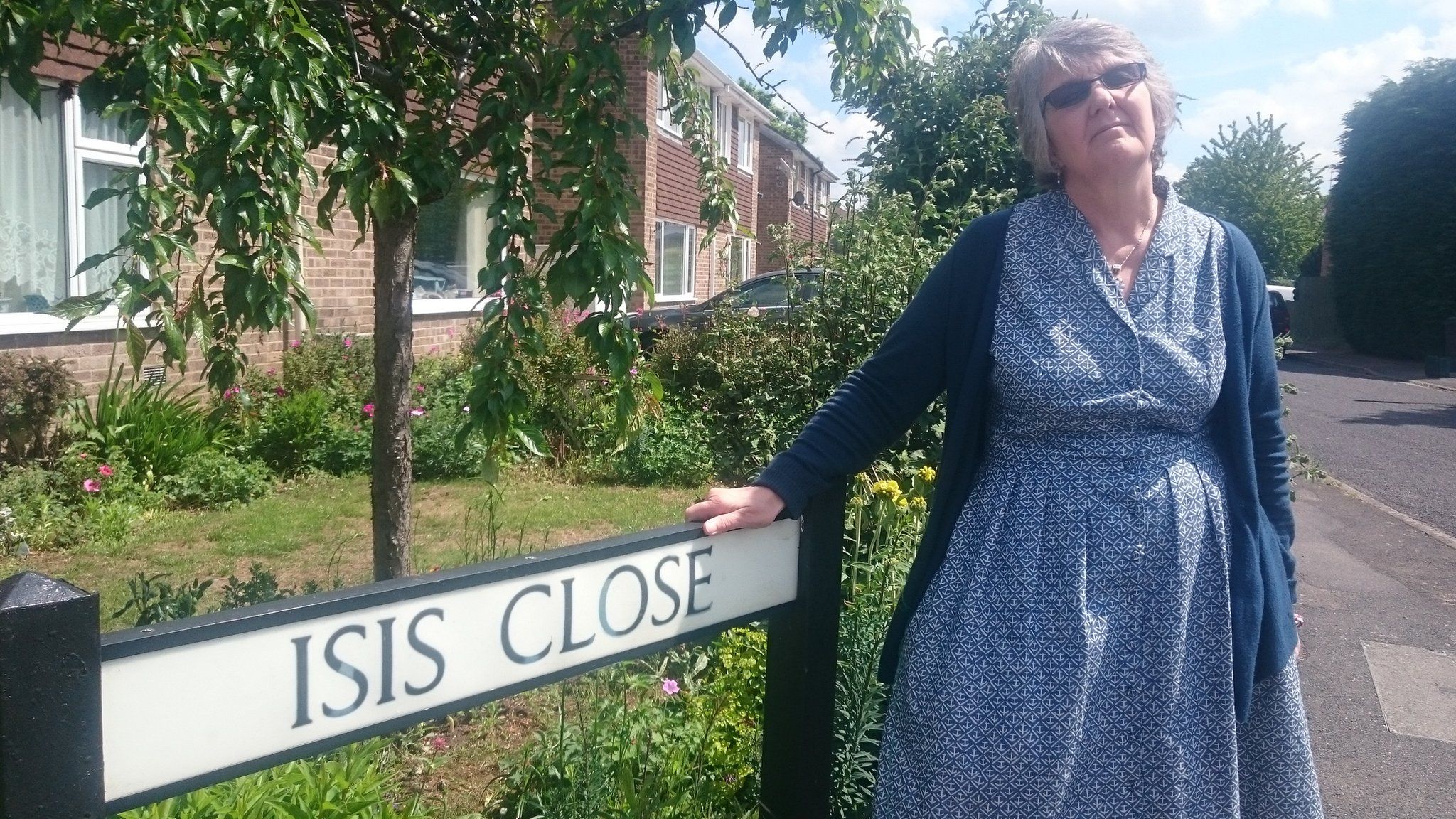 Kim Wallace in Isis Close, Abingdon