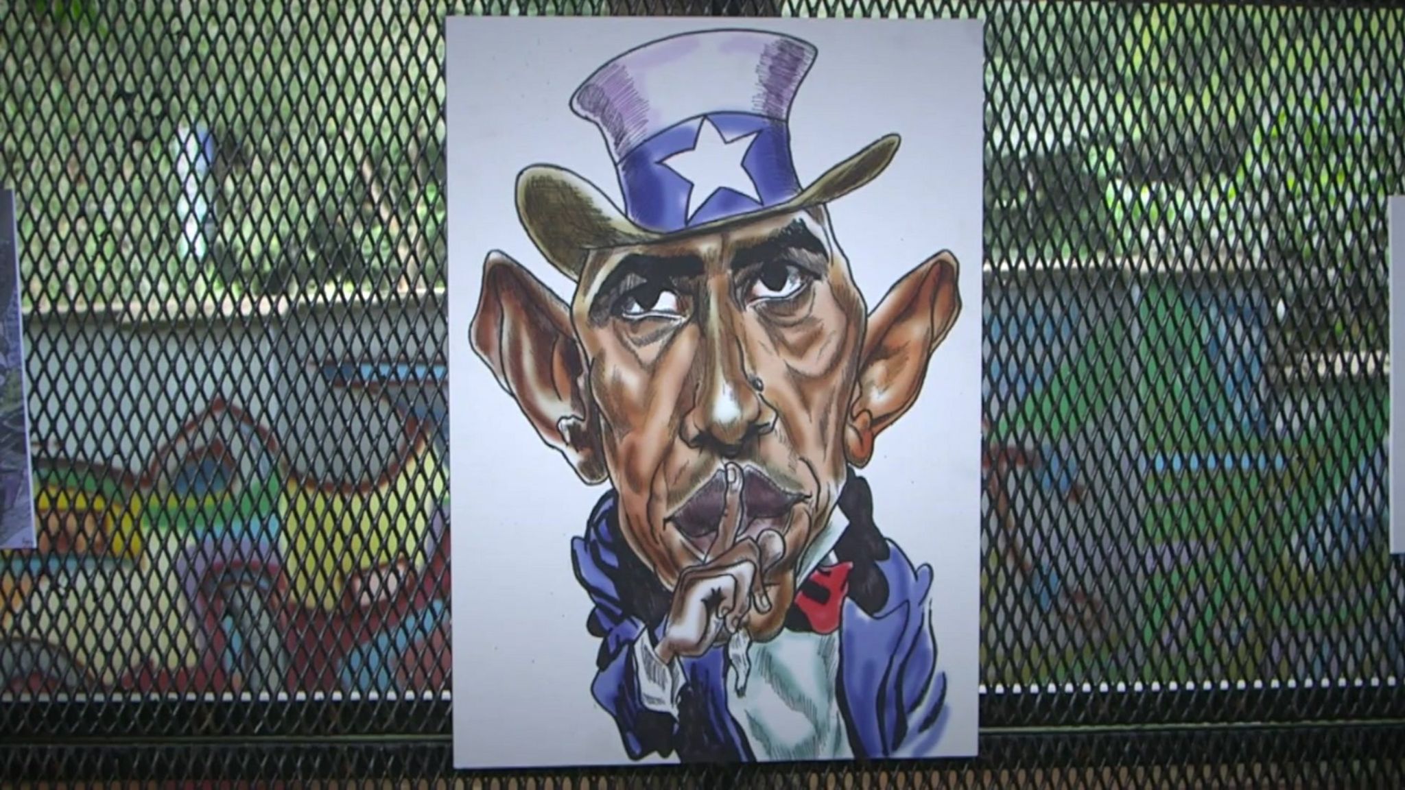 Cartoon of Obama