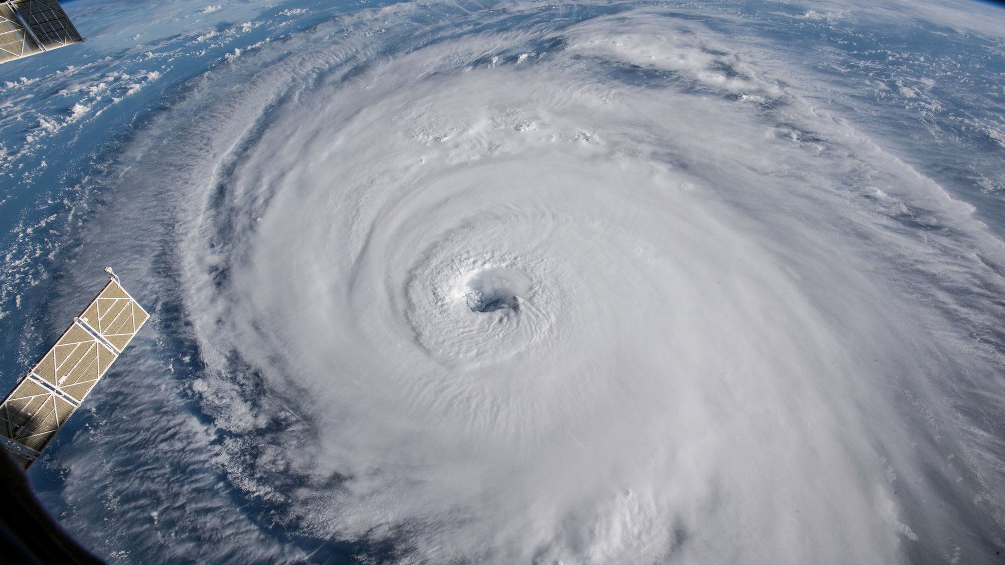 Satellite image of Hurricane Florence off the US east coast