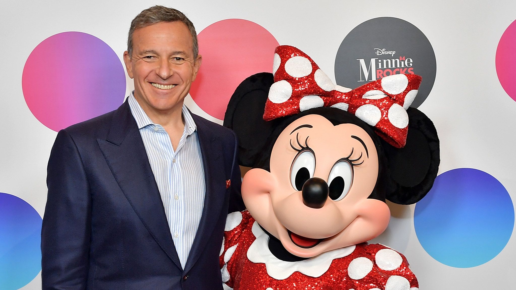 Bob Iger and Minnie Mouse